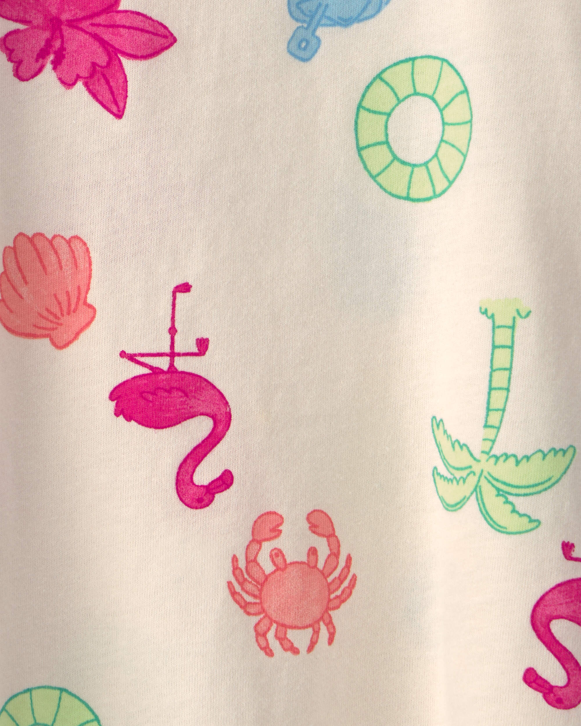 Toddler Girl Beach Ruffle-Sleeve Tank Top