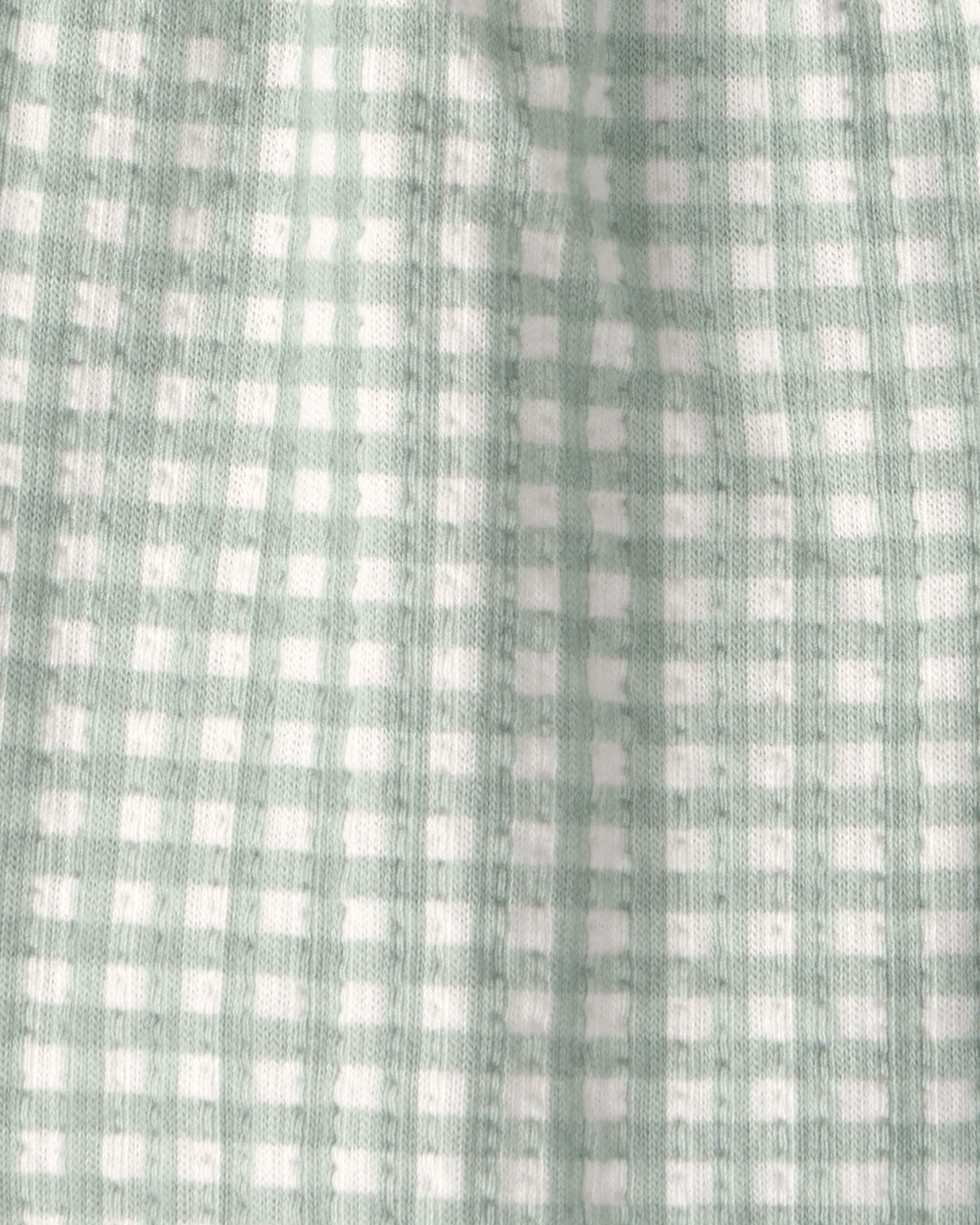 Baby 2-Piece Gingham Top & Short Set - Green