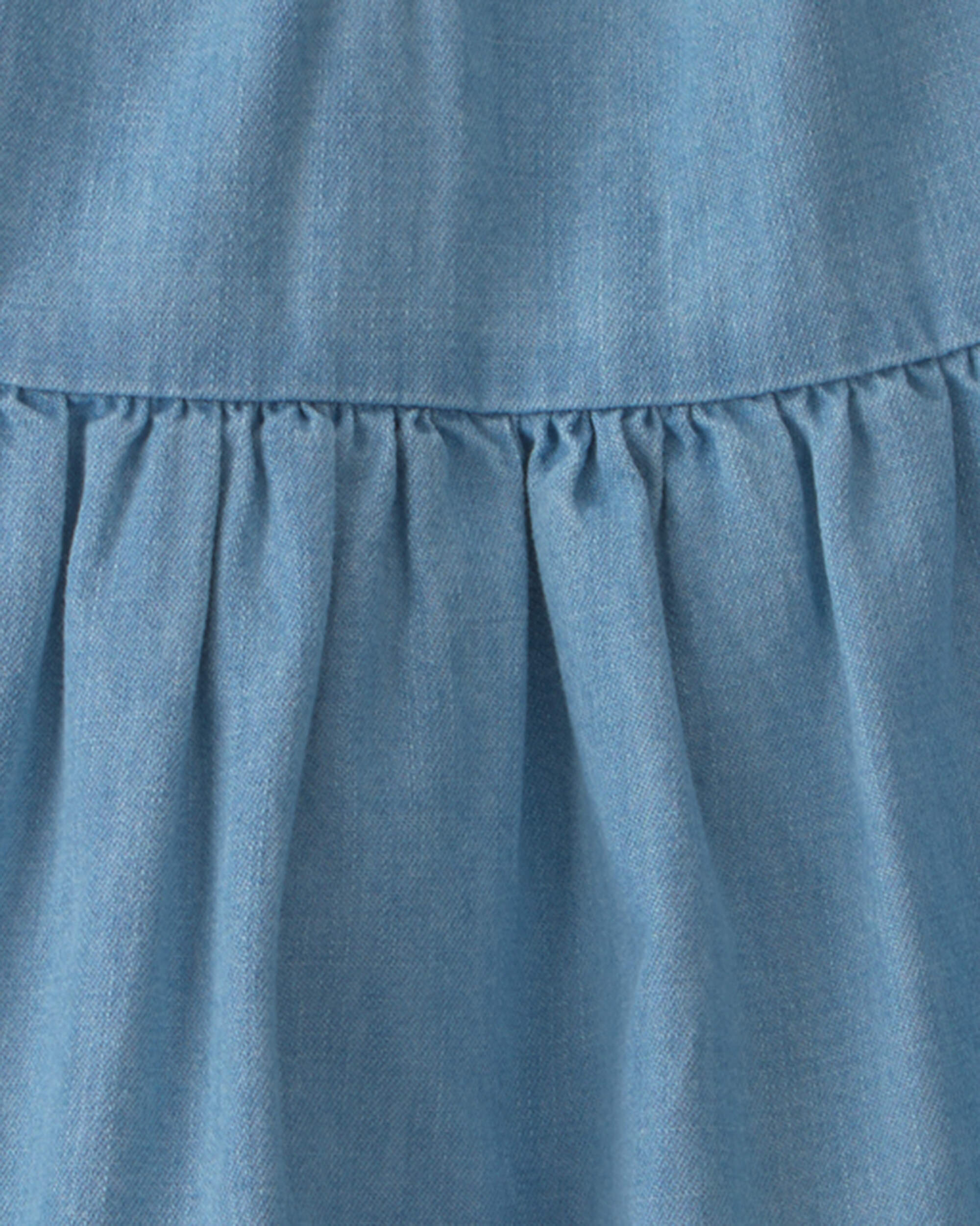 Toddler Girl Organic Cotton Chambray Dress