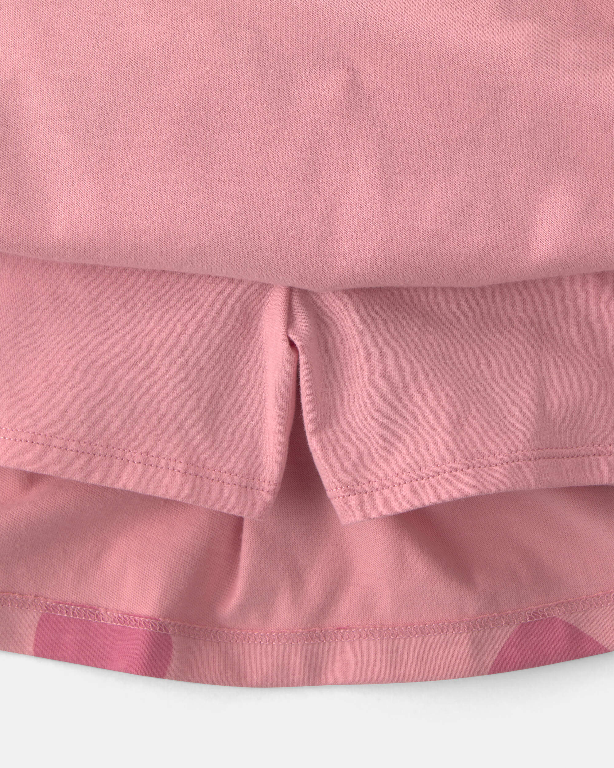 Girls Heart Cotton Skort - Pink