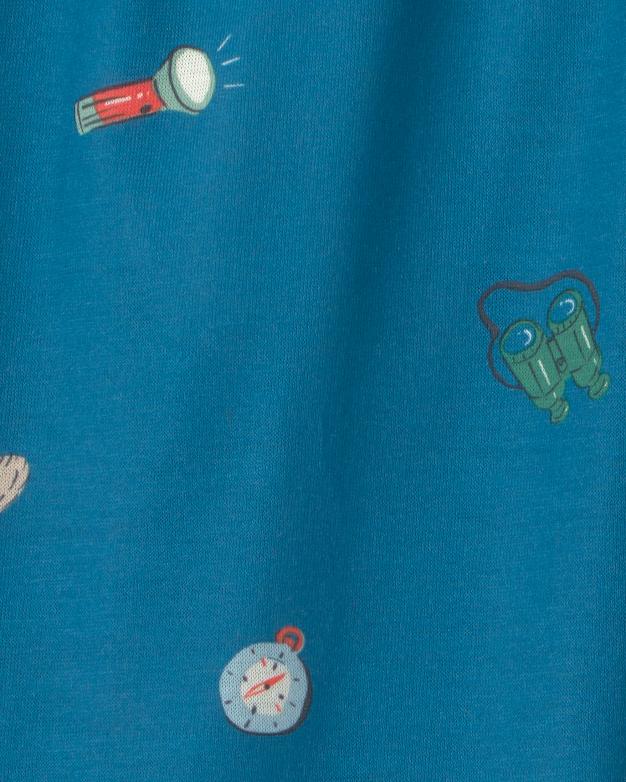 Toddler Boy Camp Short-Sleeve 2-Piece Pyjama Set