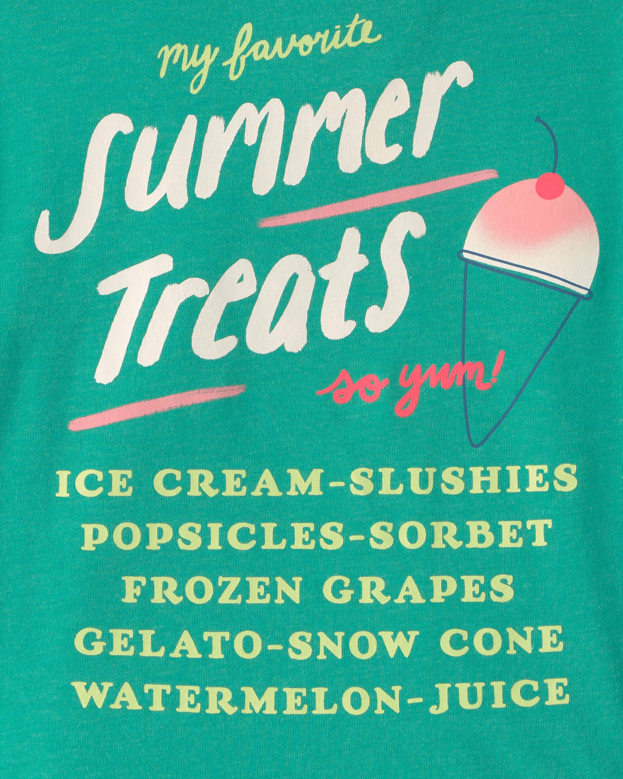 Toddler Girl Ice Cream Graphic Tee - Blue