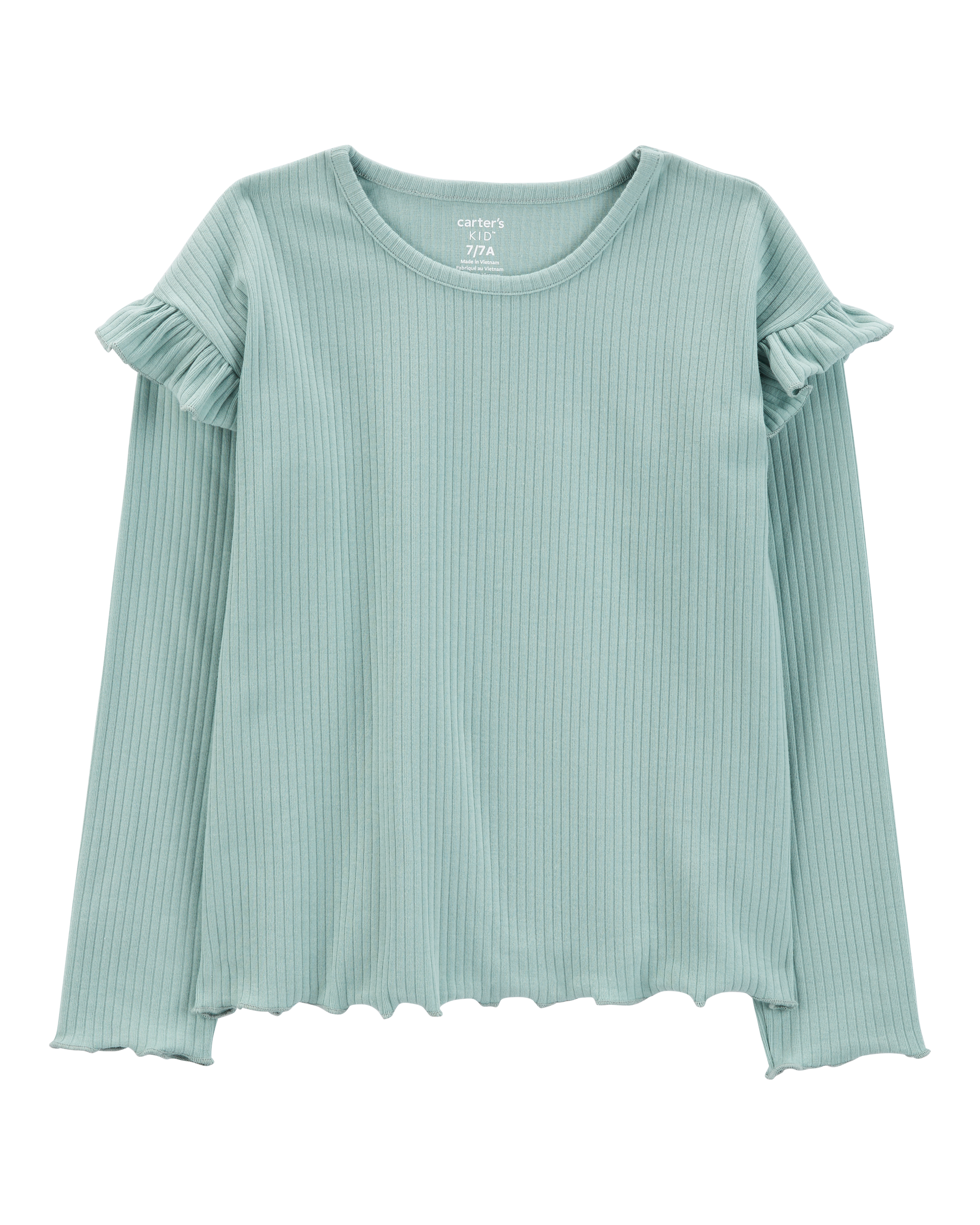 Kid Long-Sleeve Ribbed Top