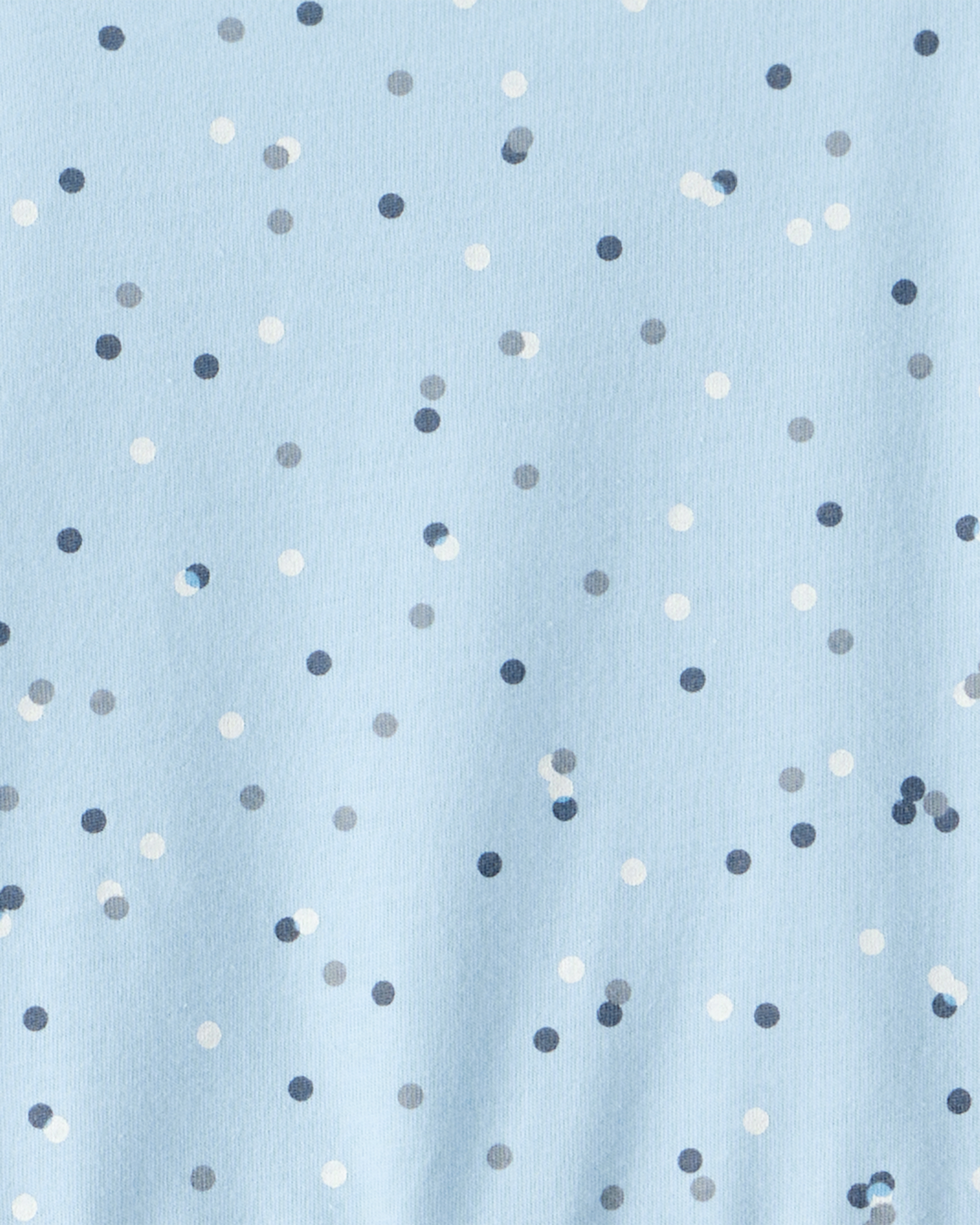 Girls Confetti Print Long-Sleeve Dress - Blue