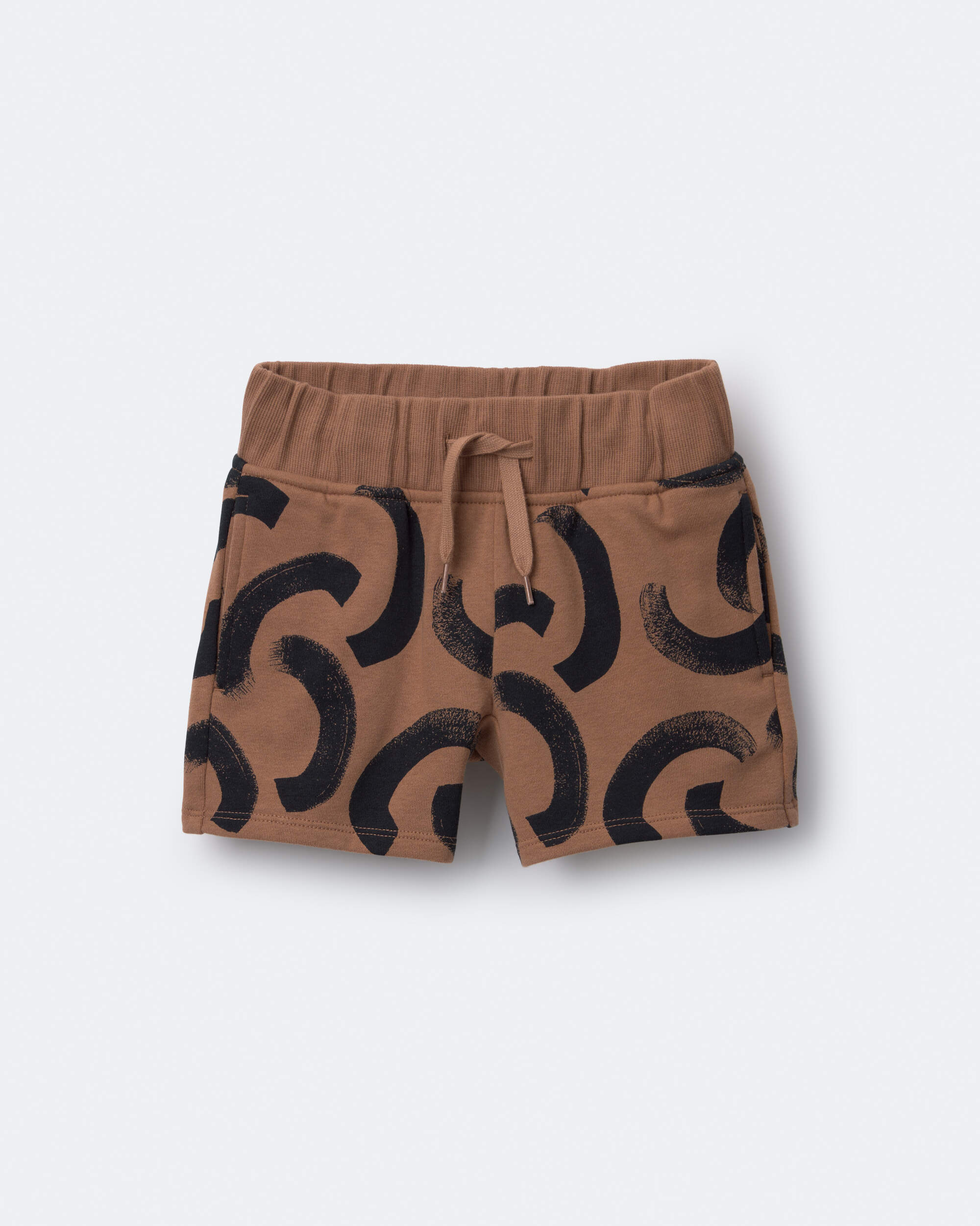 Toddler City Park™ Short Abstract Print - Brown