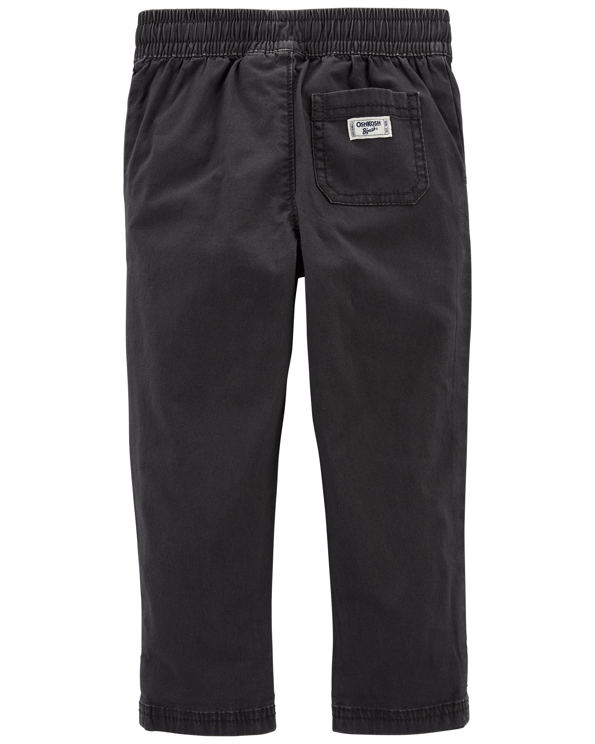 Toddler Khaki Pullon Stretch Canvas Pants