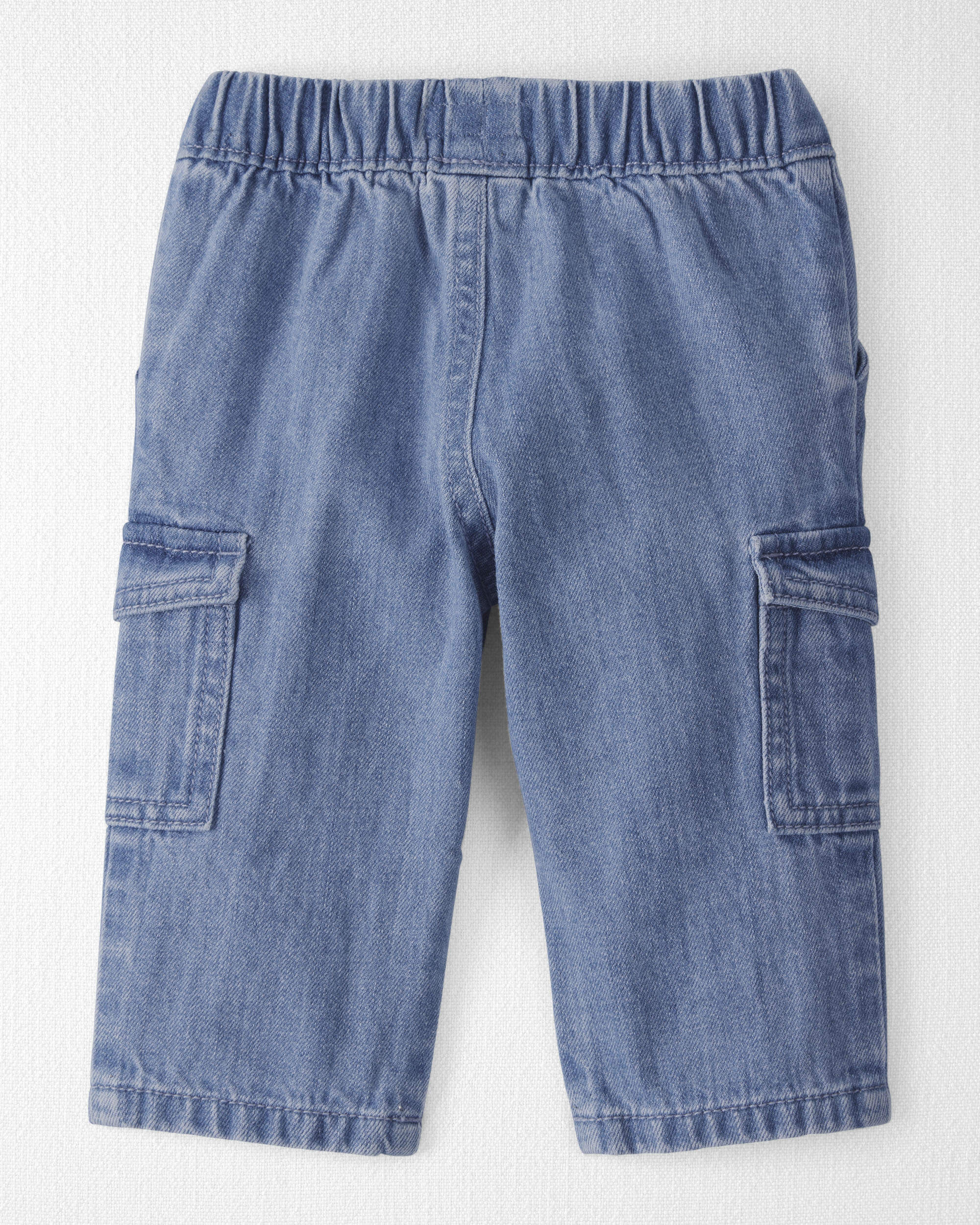 Baby Organic Cotton Denim Cargo Pants