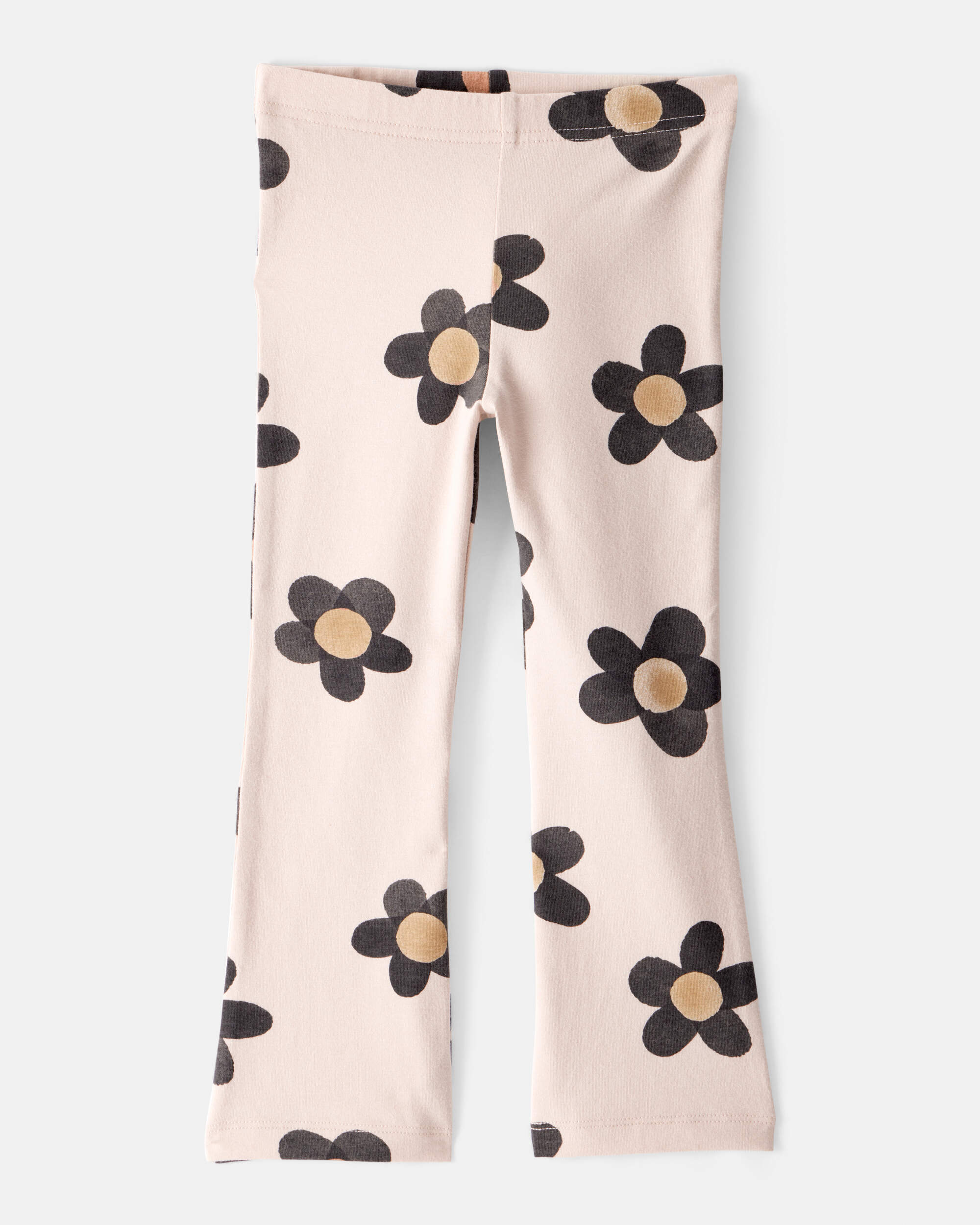 Toddler Girl Floral Cotton Flare Active Pants