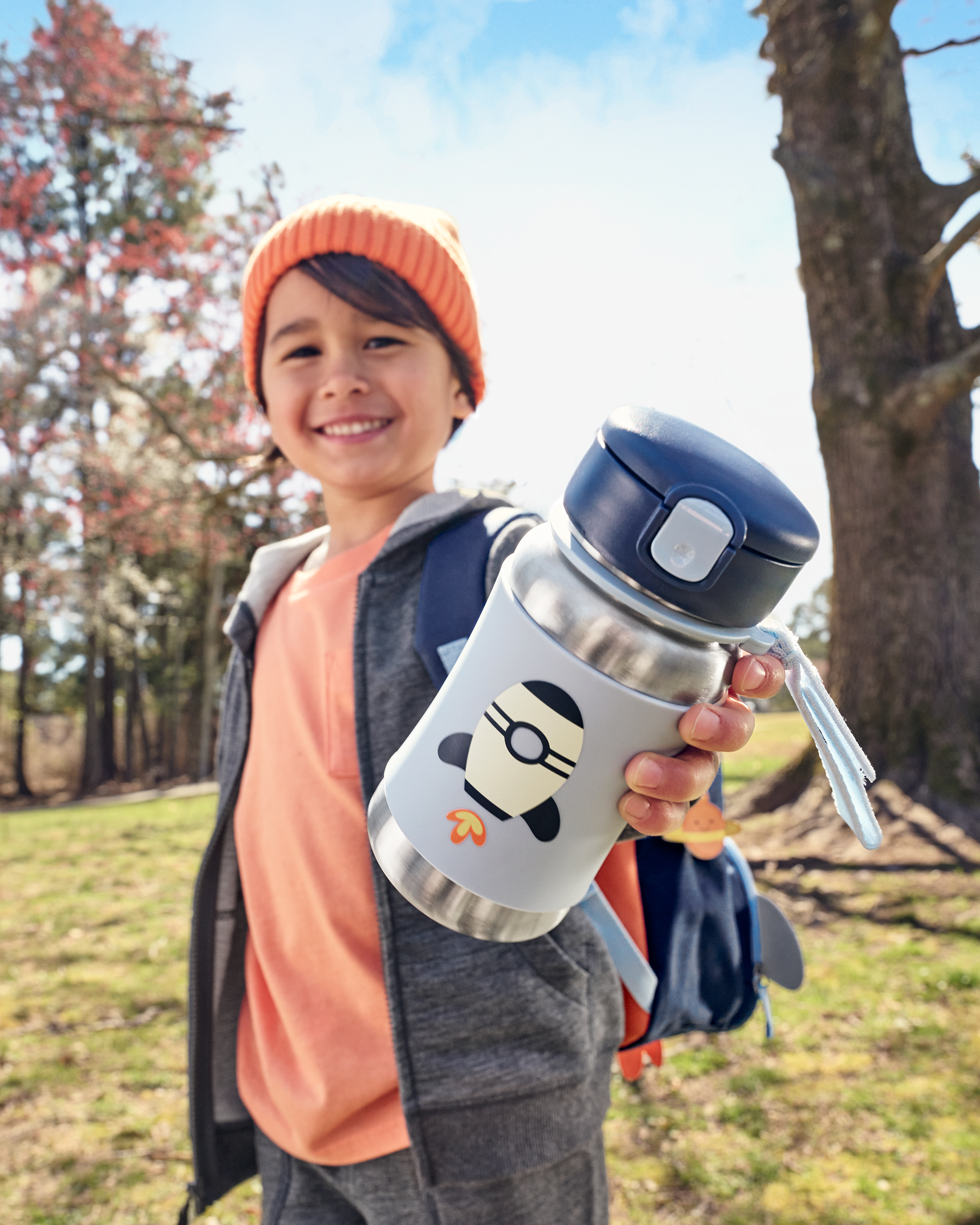 Spark Style Stainless Steel Straw Bottle