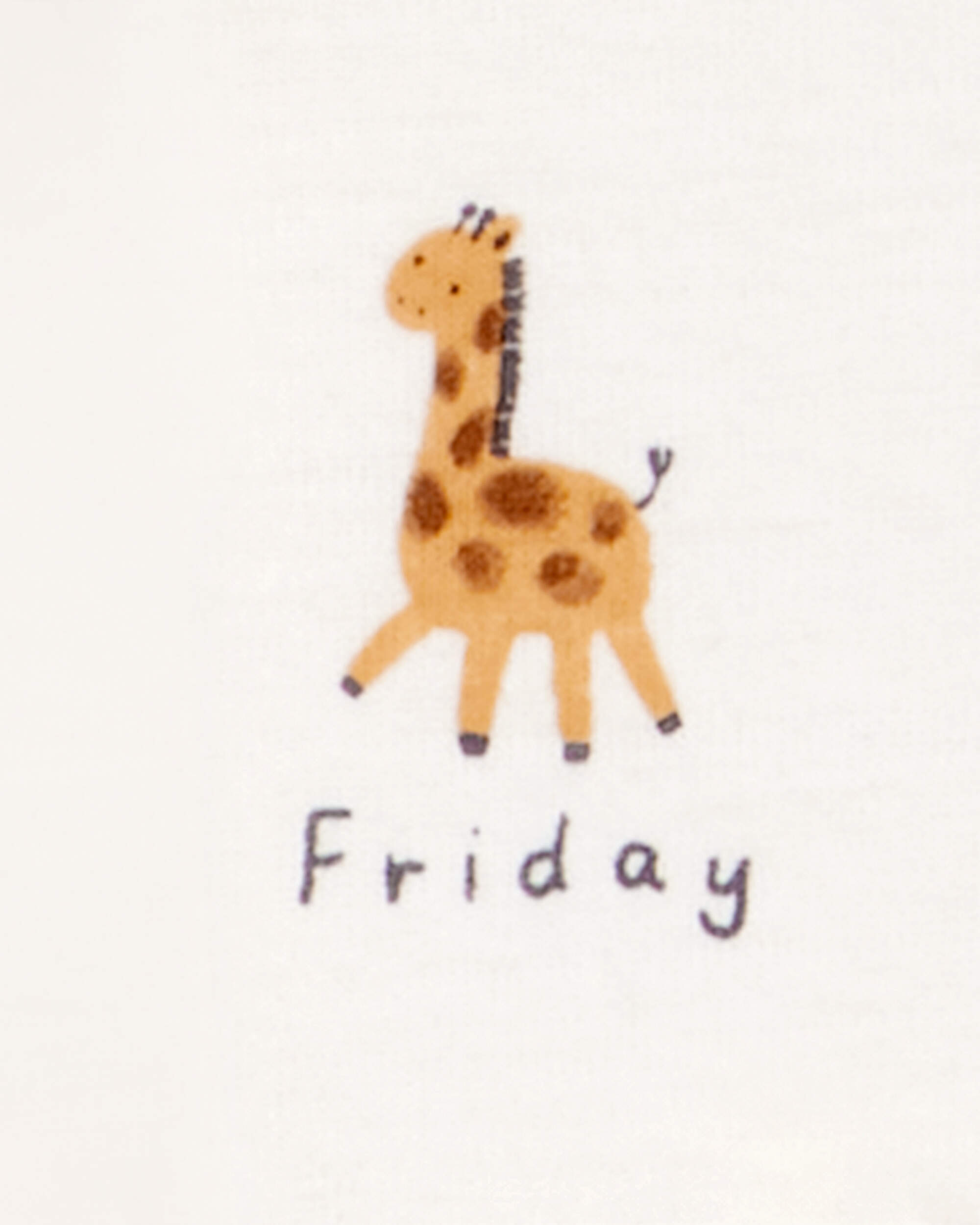 Baby 7-Pack Days Of The Week Short-Sleeve Cotton Bodysuits