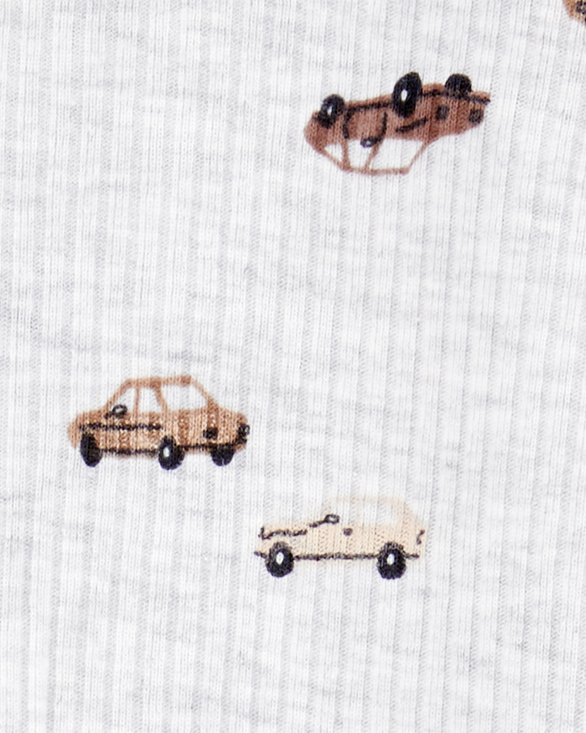 Baby Boy Car 2-Way Zipper Textured Sleeper