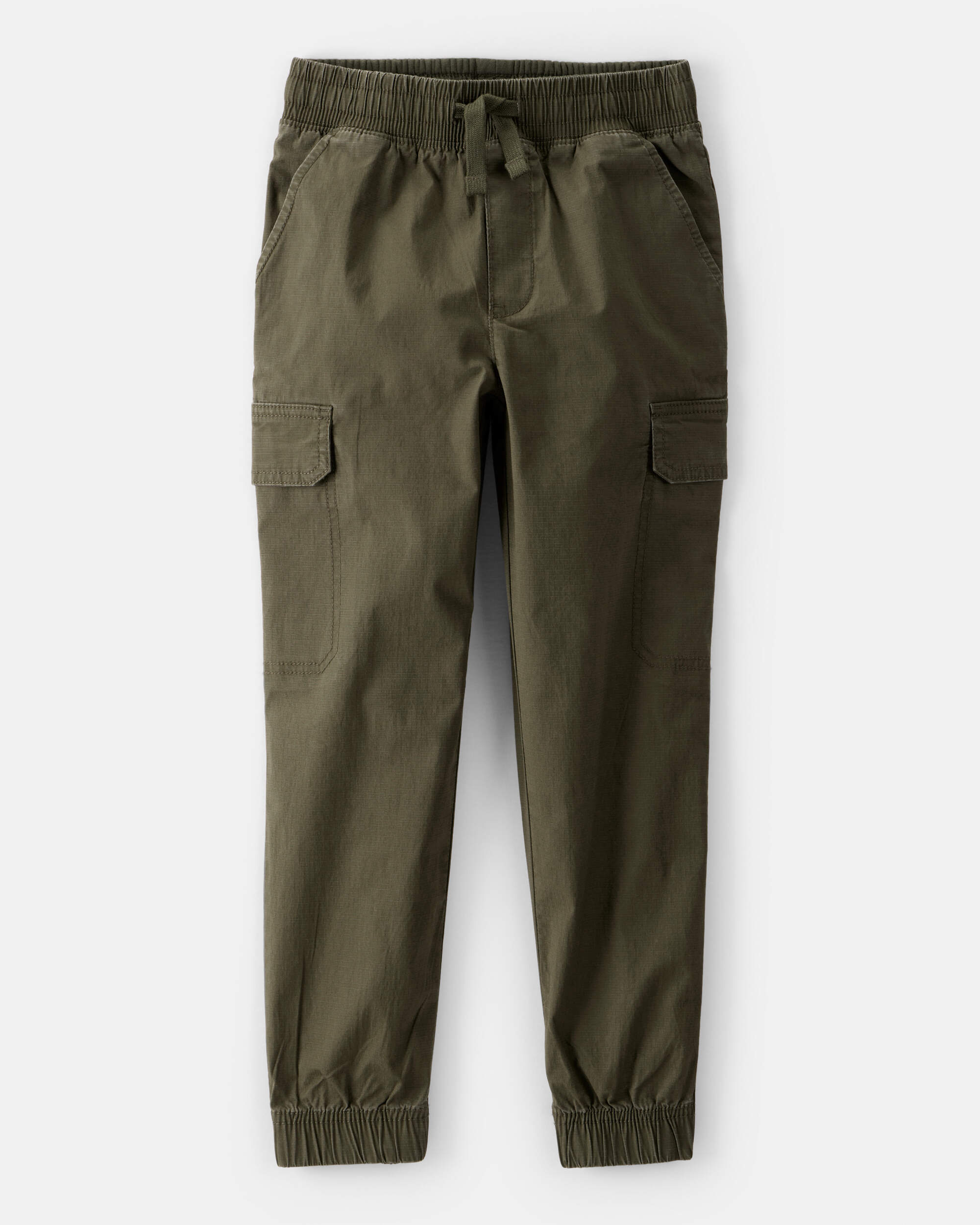Boys Cotton Fashion Cargo Pants - Green