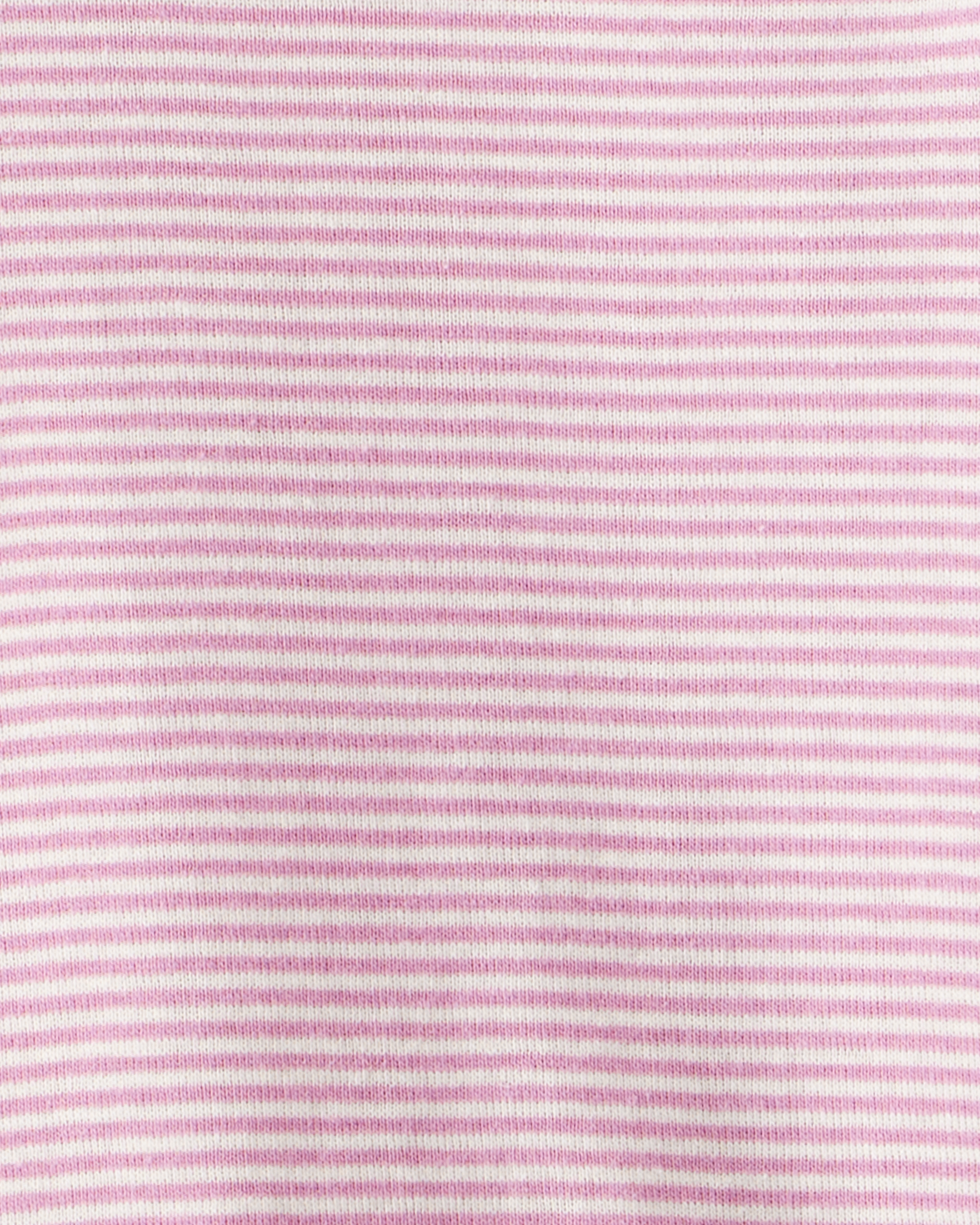 Baby Girl 4-Pack Polar Bear Print Cotton Long-Sleeve Multipack Bodysuits - White/Purple/Blue