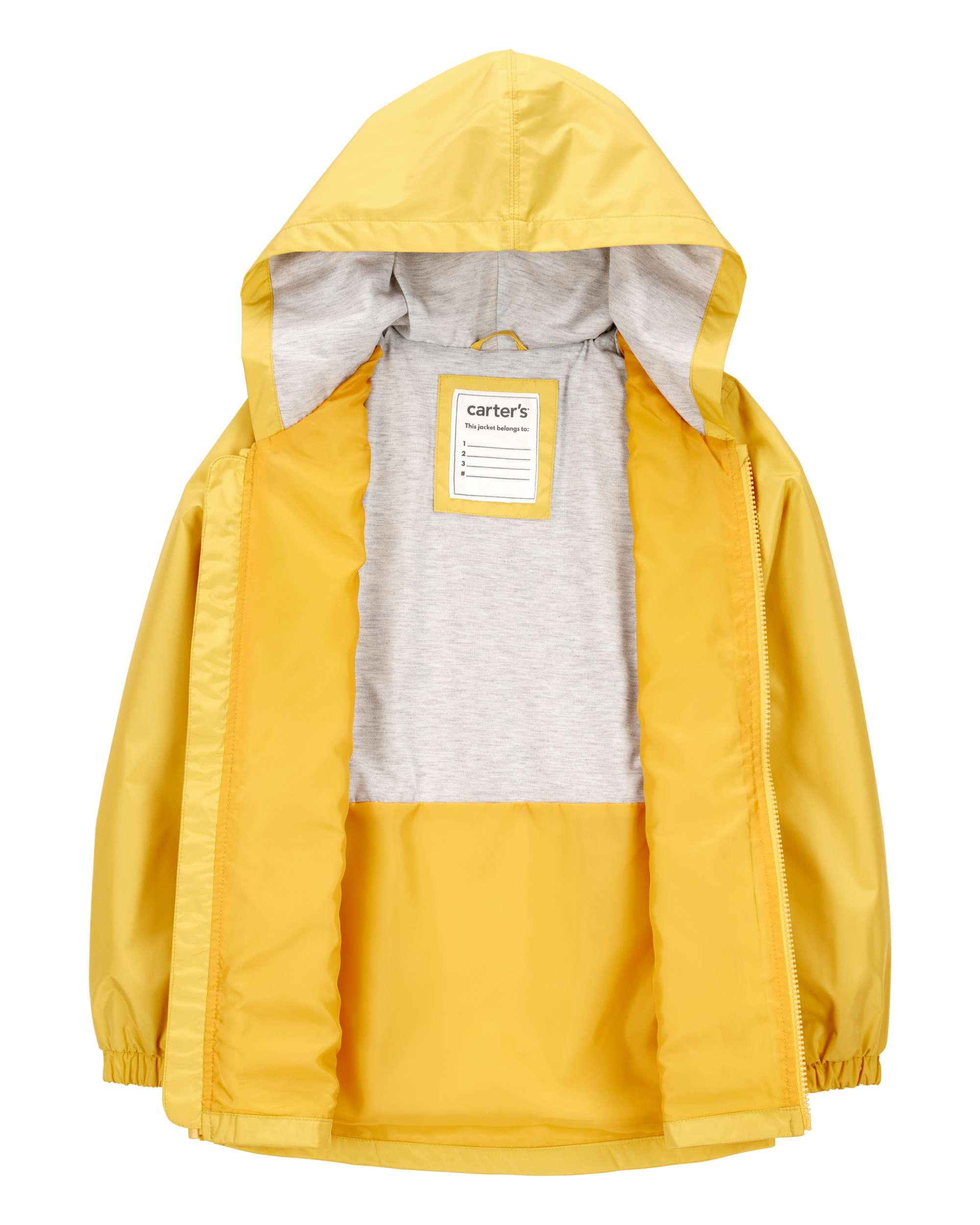 Hooded Rain Jacket - Yellow