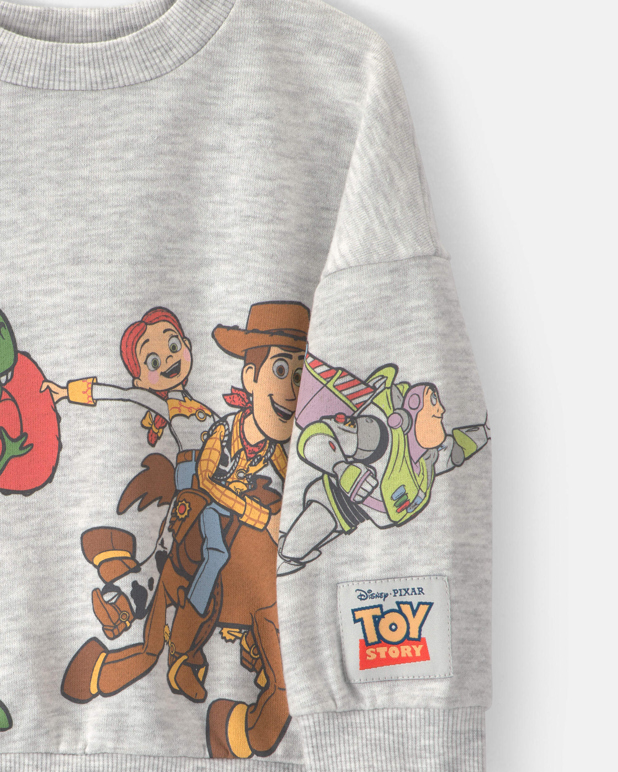 Baby Boy Pixar© Toy Story French Terry Long-Sleeve Pullover Sweatshirt - Grey