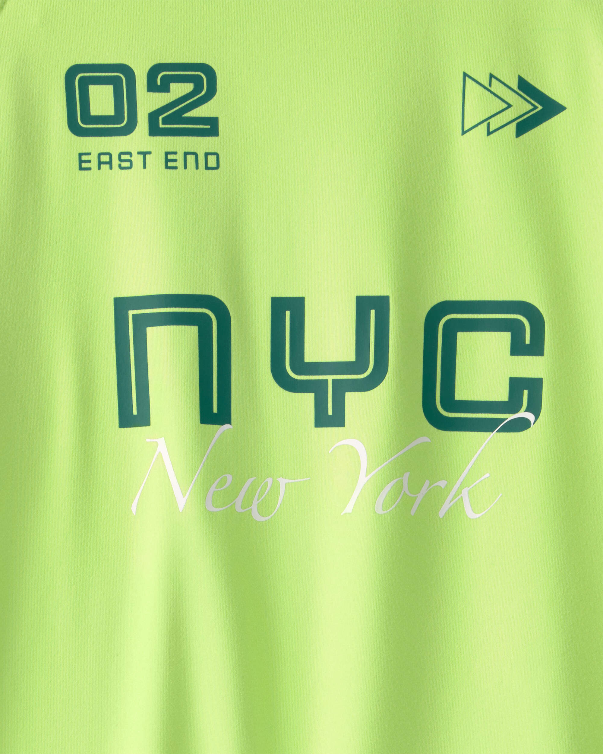 Boys NYC Active Graphic Tee - Green