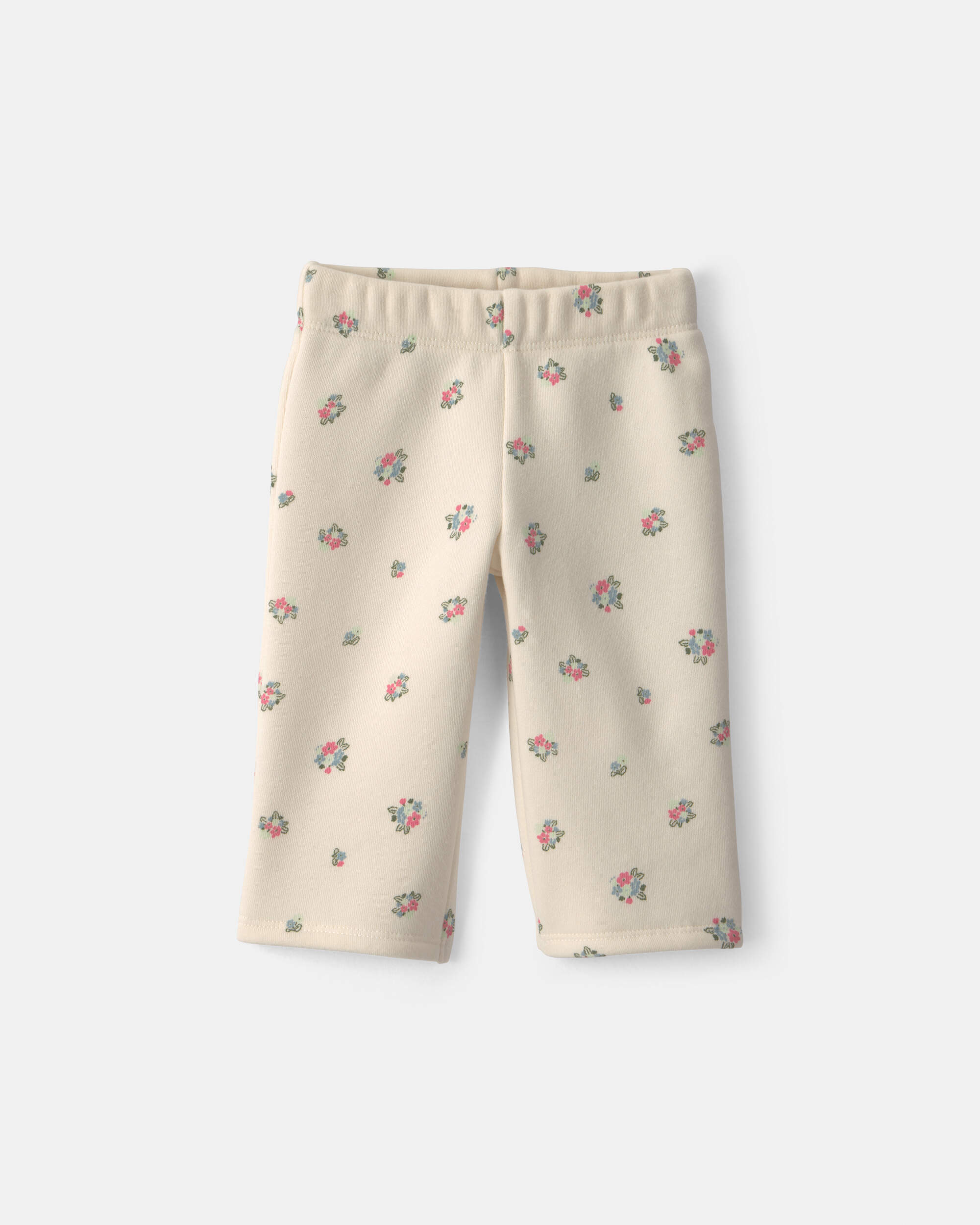 Baby Girl 3-Piece Floral Fleece Layering Set - Cream/Coral