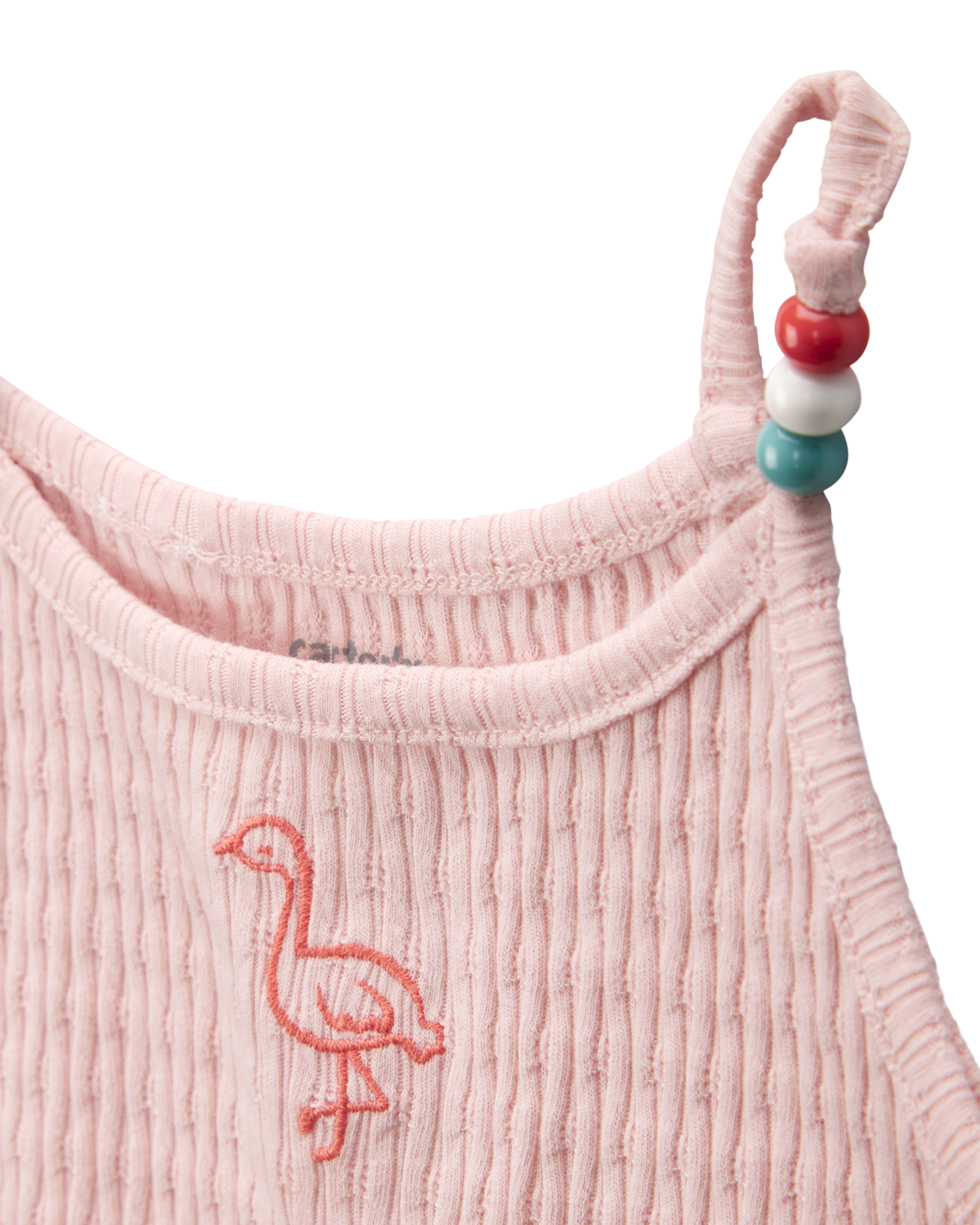 Toddler Flamingo Ribbed Tank Top