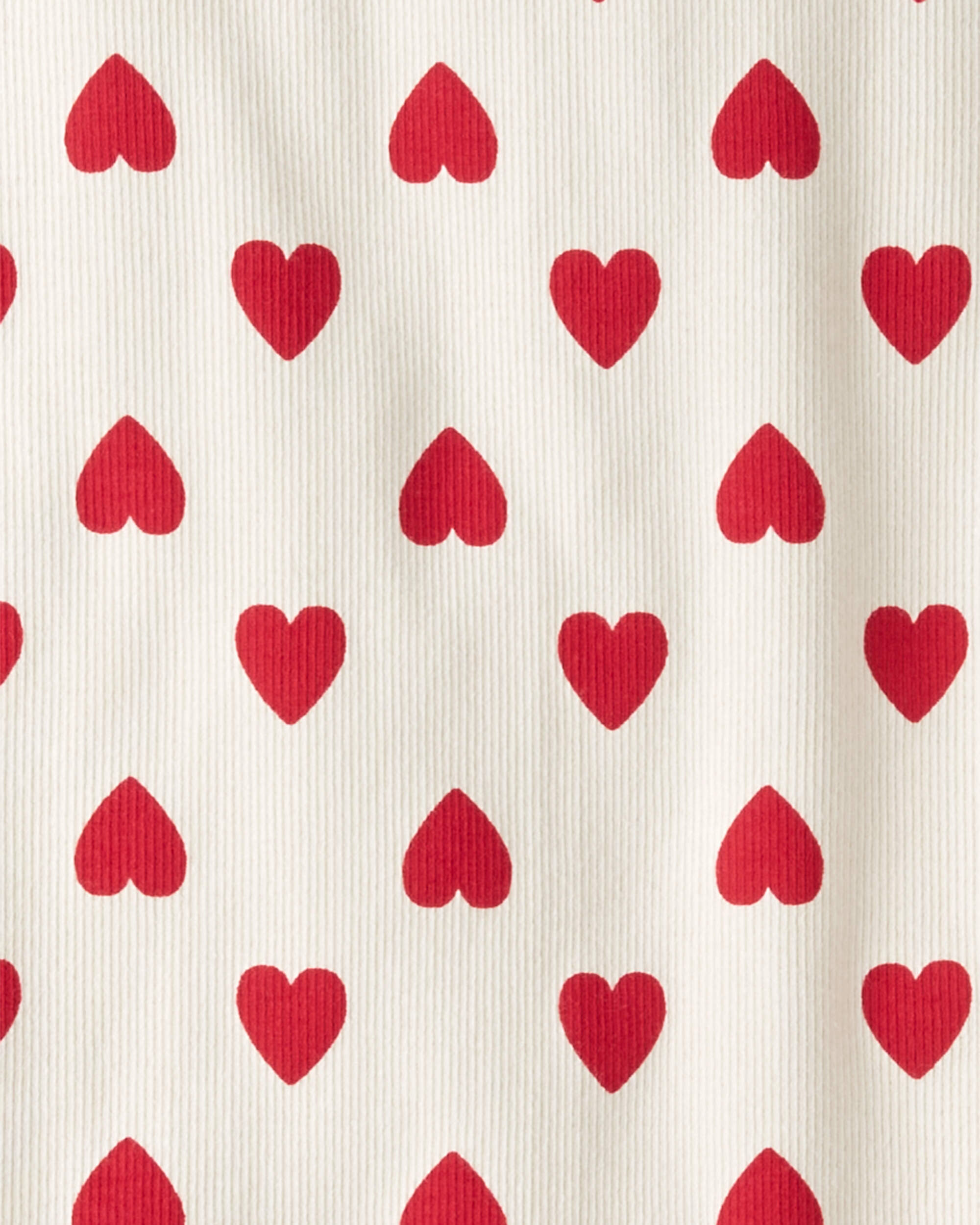 Kid Organic Cotton Pyjamas Forever Hearts Print