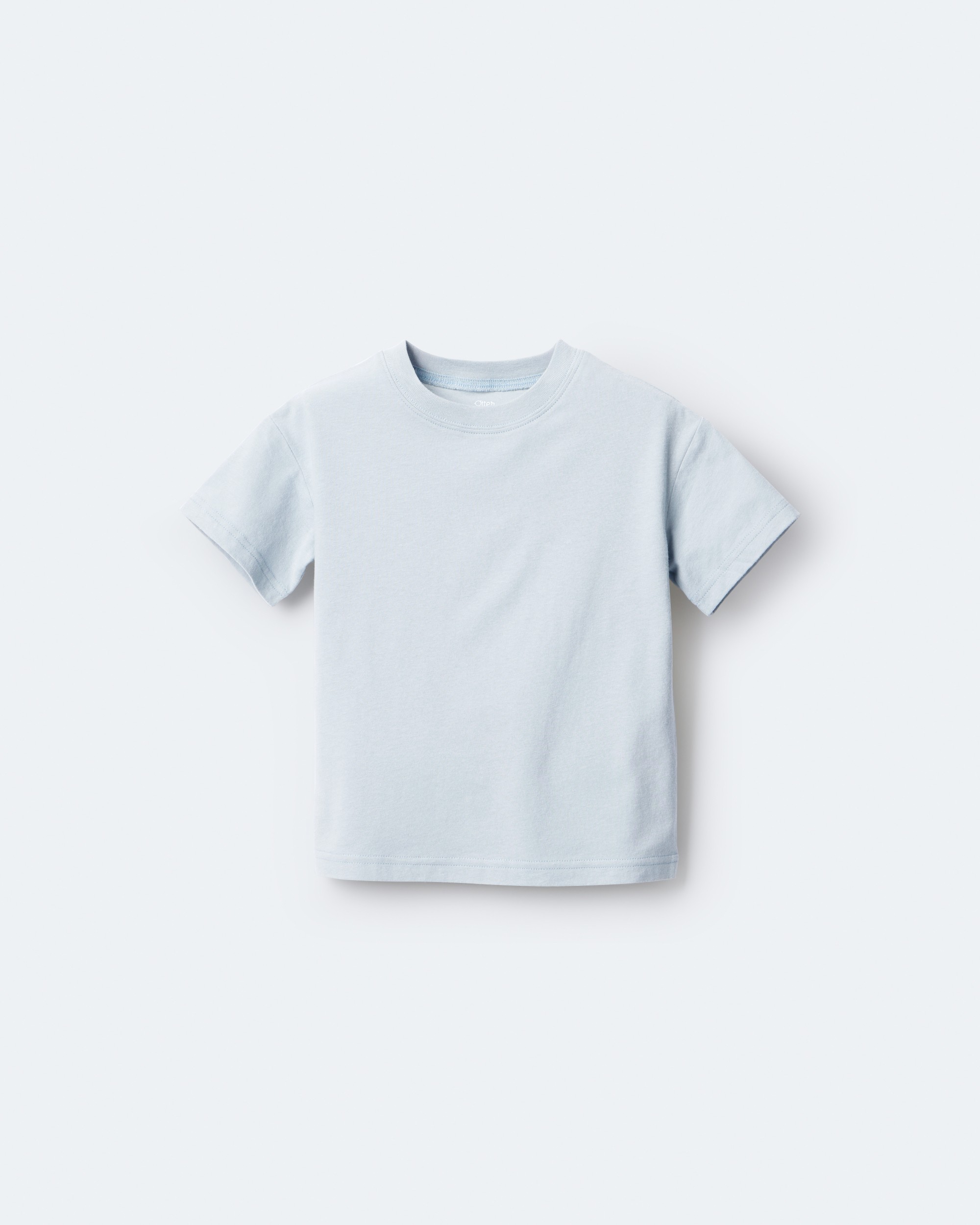 Toddler Neutral Short-Sleeve Relaxed Graphic Tee - Light Blue