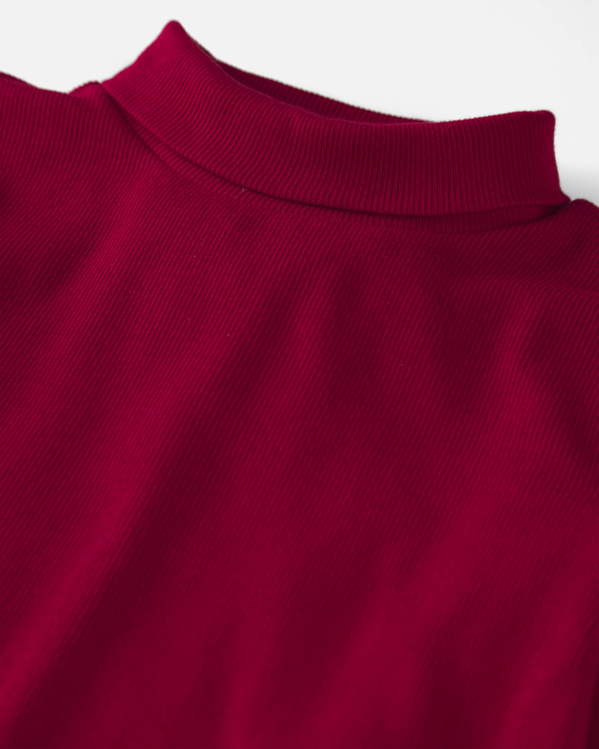Toddler Girl 2-Pack Organic Cotton Ribbed Mock Neck Tops