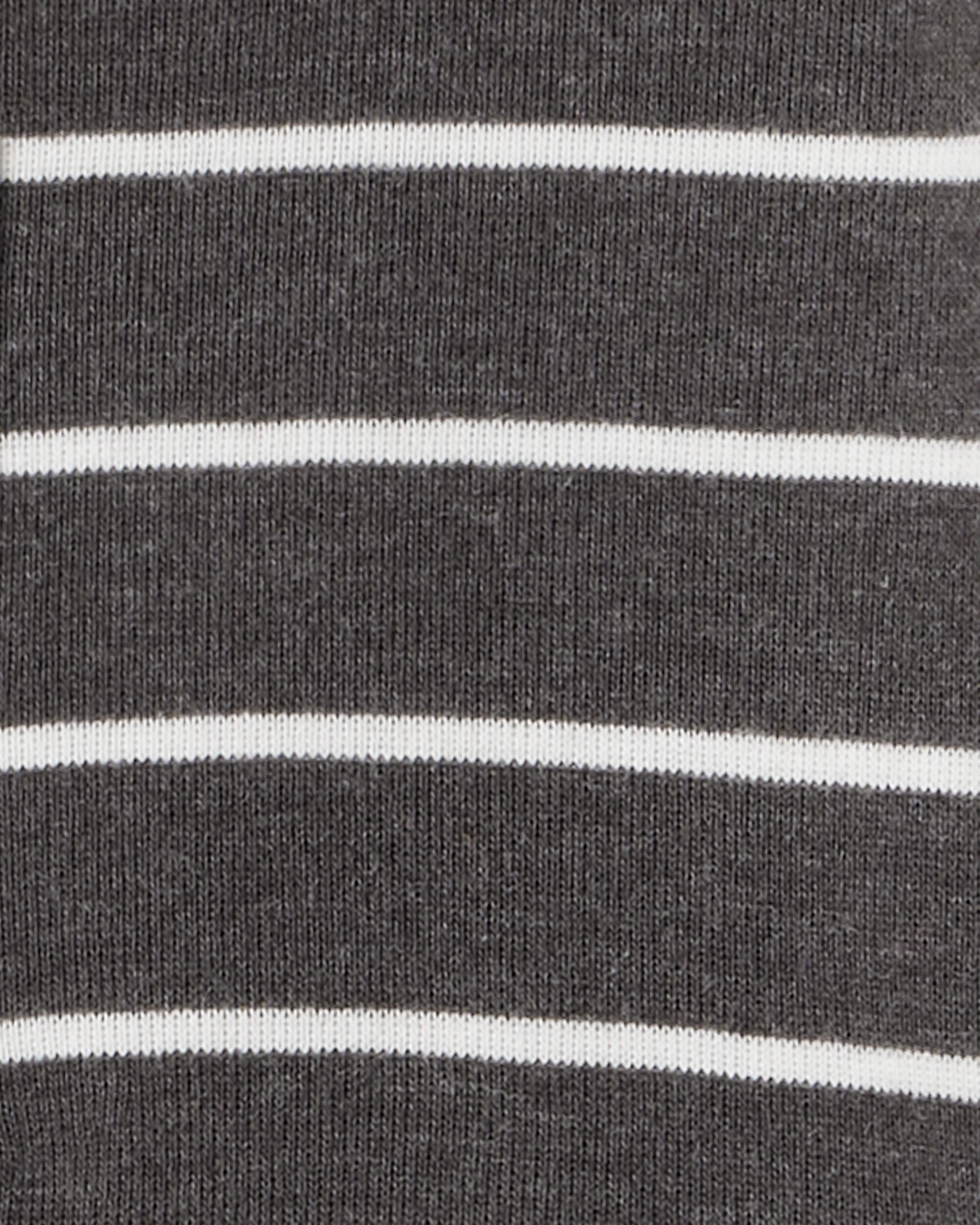 Baby Boy 3-Piece Striped Sheep Print Long-Sleeve Bodysuits & Pant Set - White/Black