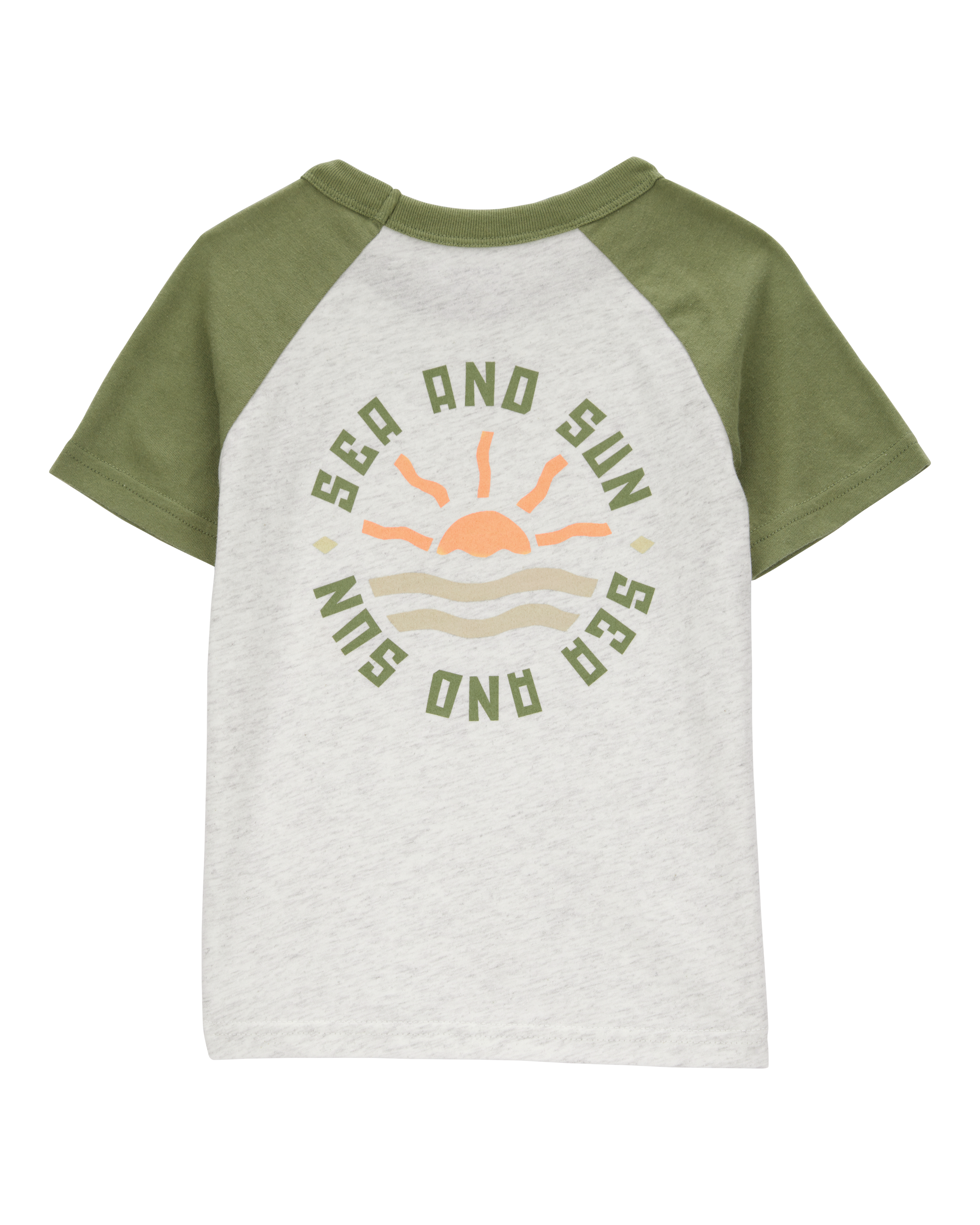 Baby Tropical Cotton Blend Short-Sleeve Tee - Gray