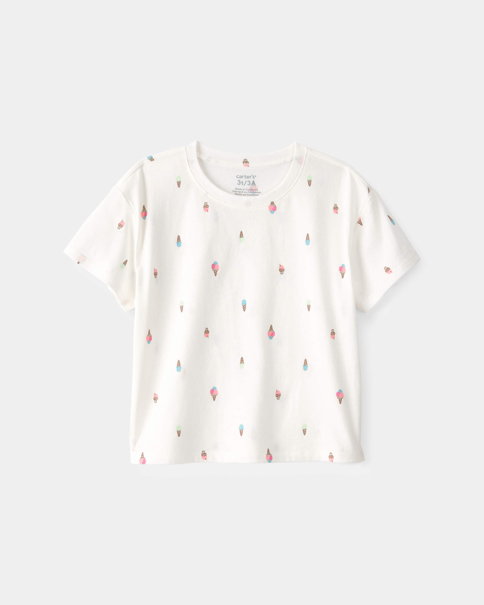 Toddler Girl Lemon Top - Ivory
