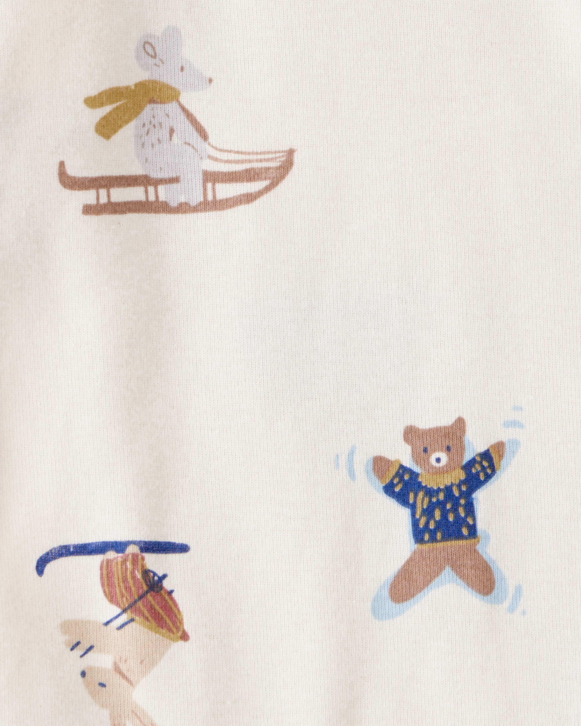 Baby Boy 4-Pack Polar Bear Animal Print Long-Sleeve Multipack Bodysuits - Blue