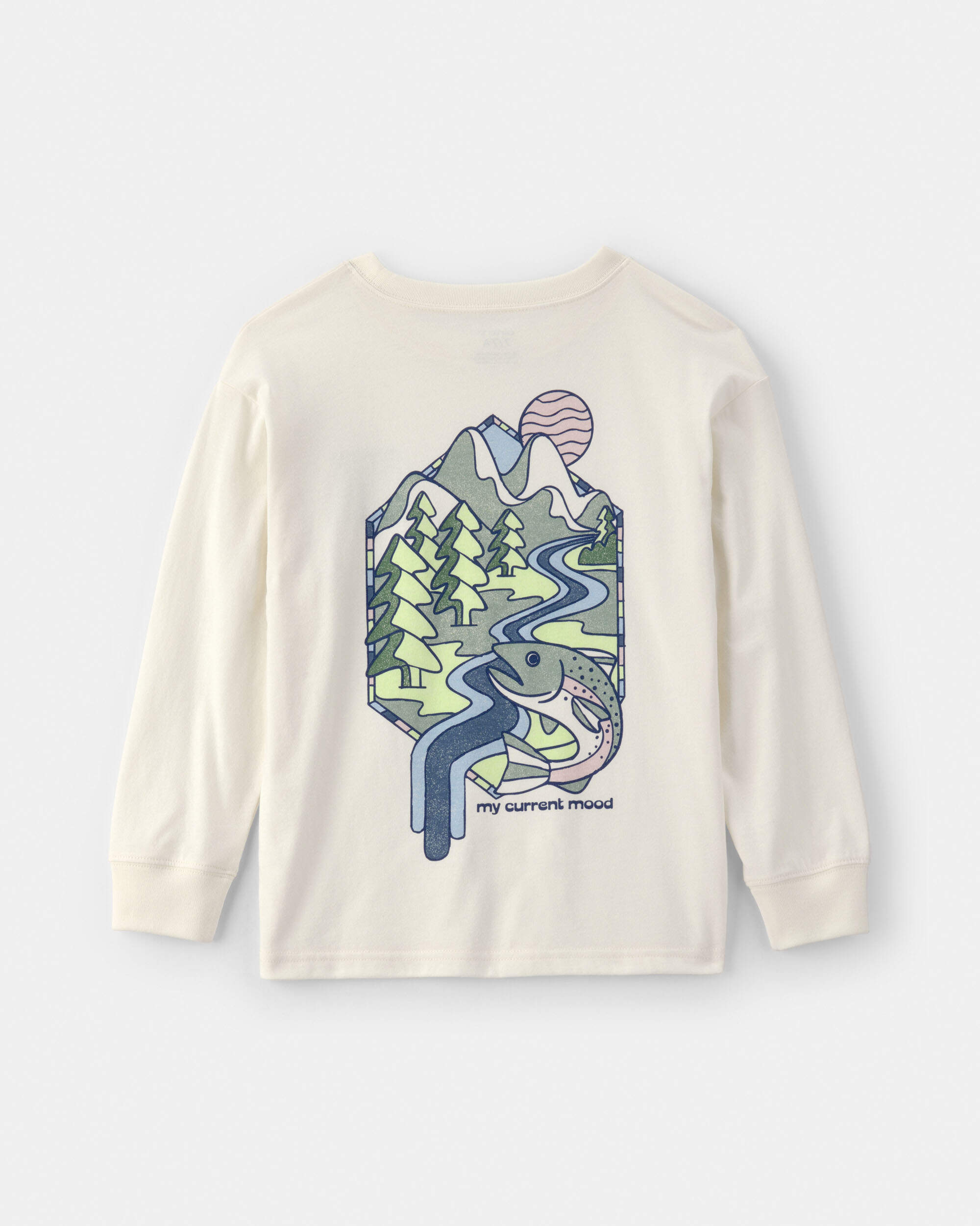 Boys Landscape Long-Sleeve Graphic Tee - Ivory