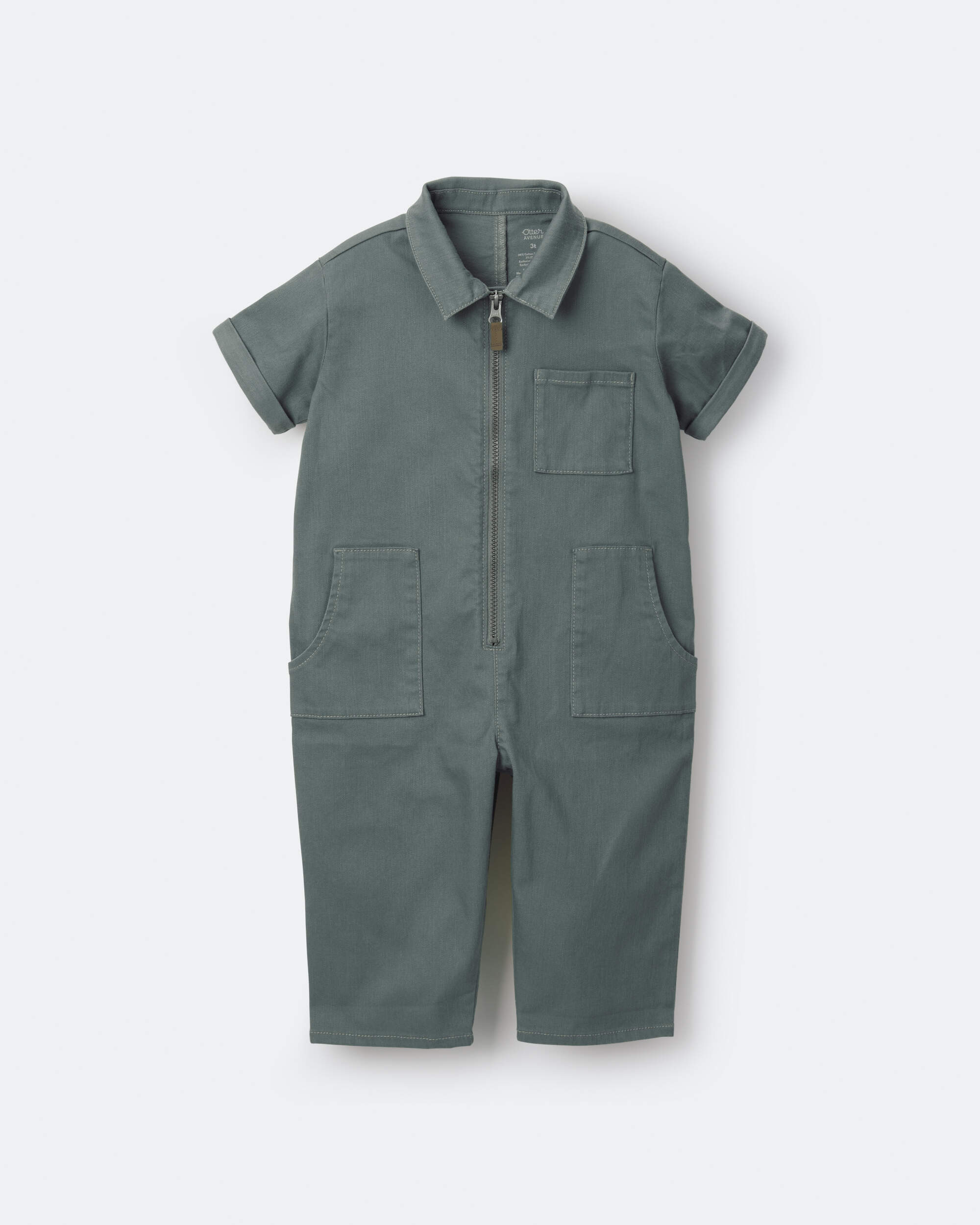Toddler Day Out™ Cropped Jumpsuit - Green