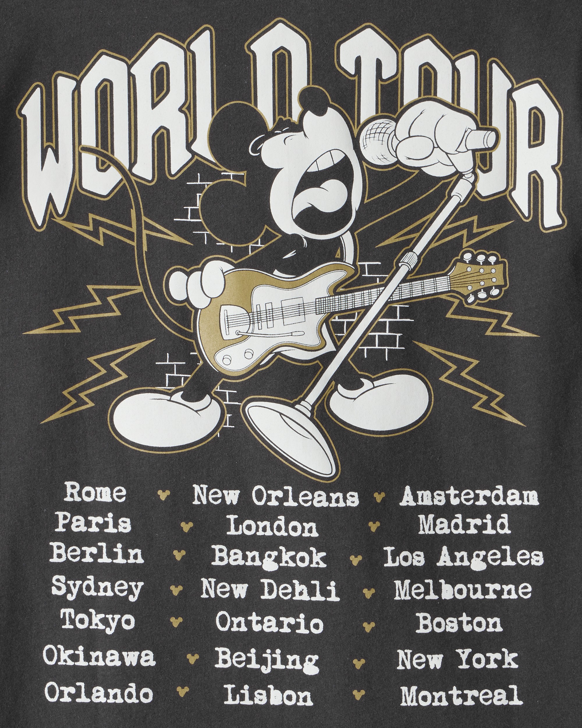 Boys Disney© Mickey Mouse Short-Sleeve Graphic Tee - Black