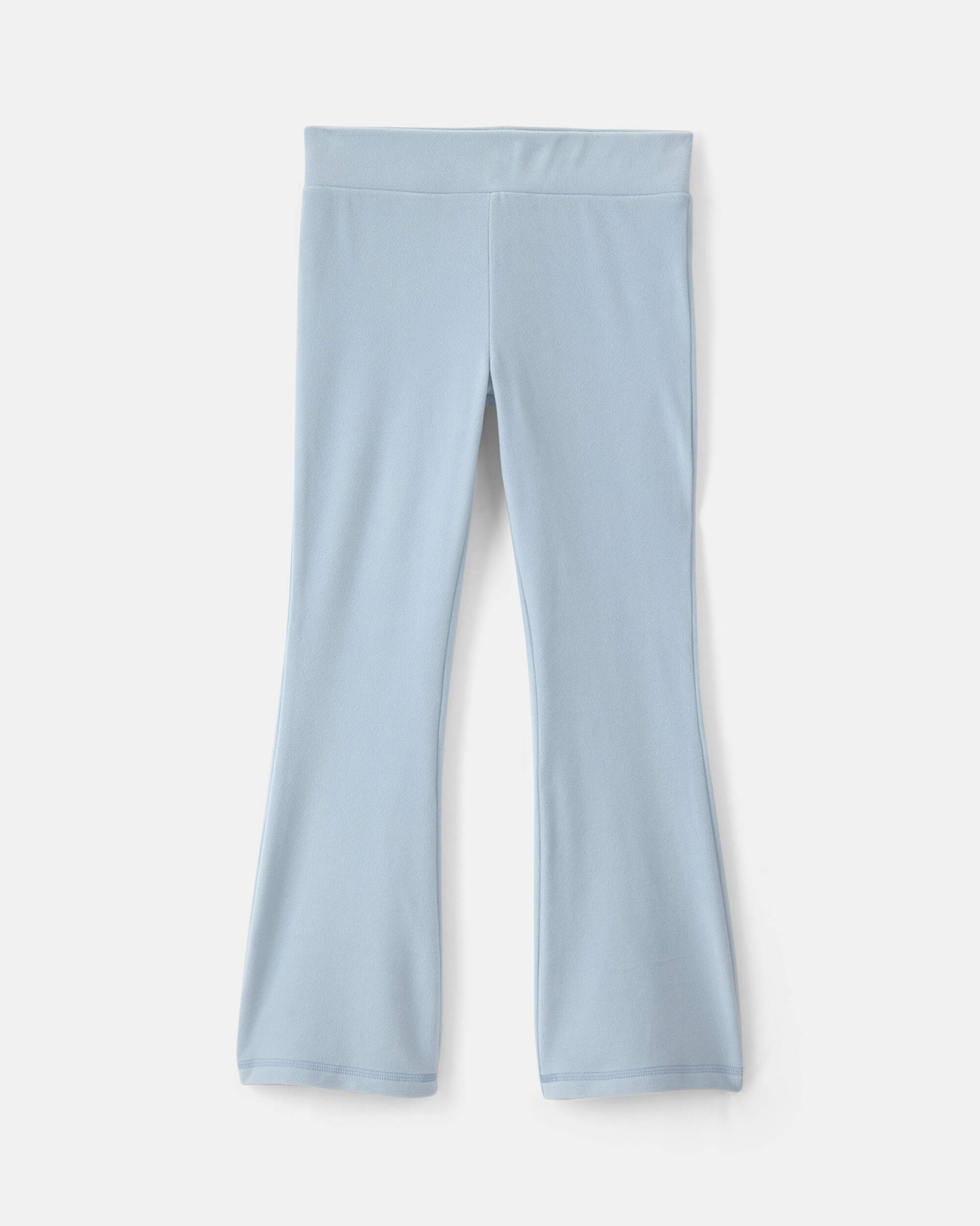 Girls Fleece Wide-Leg Pants - Blue