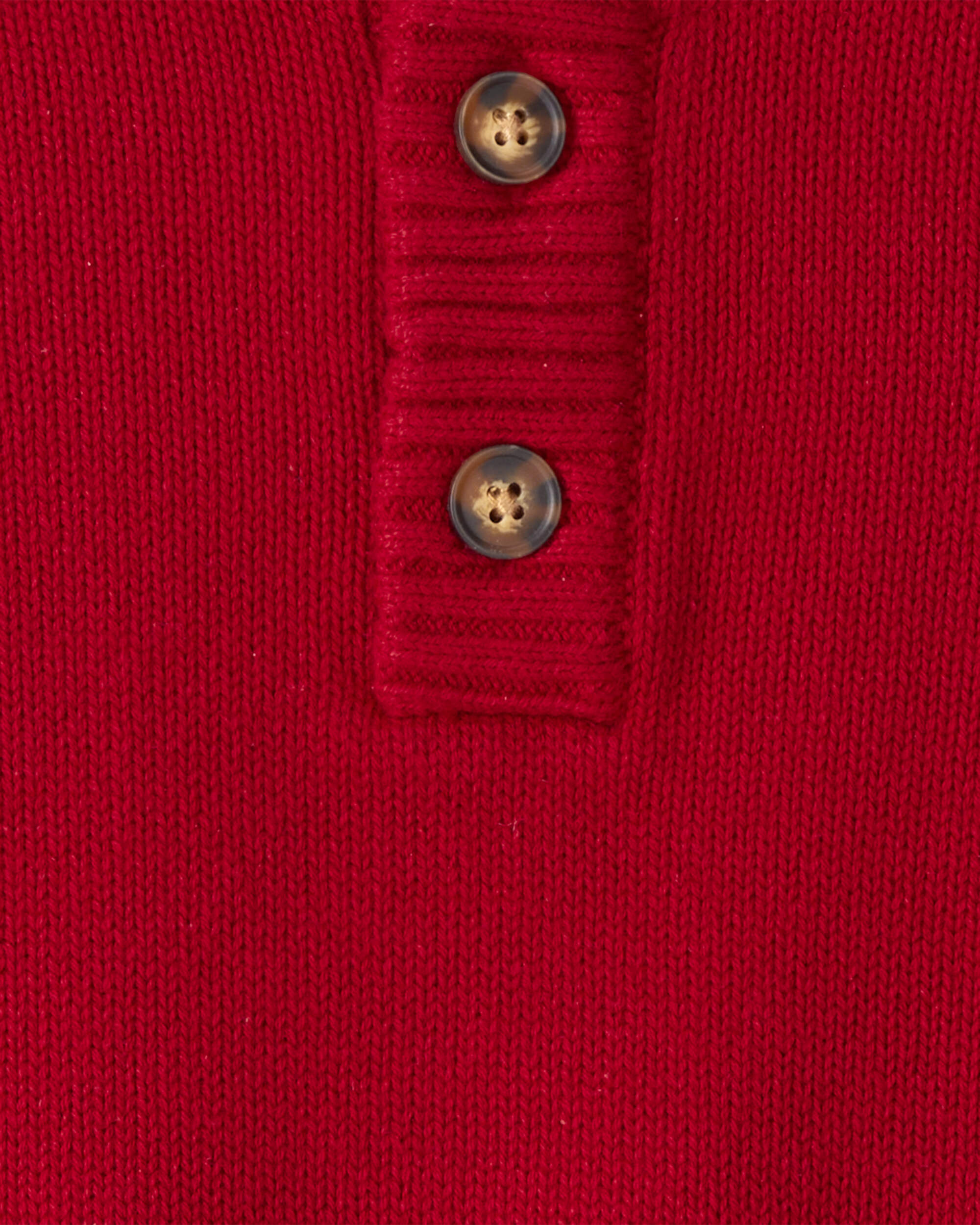 Toddler Boy Red Pullover Sweater -Red