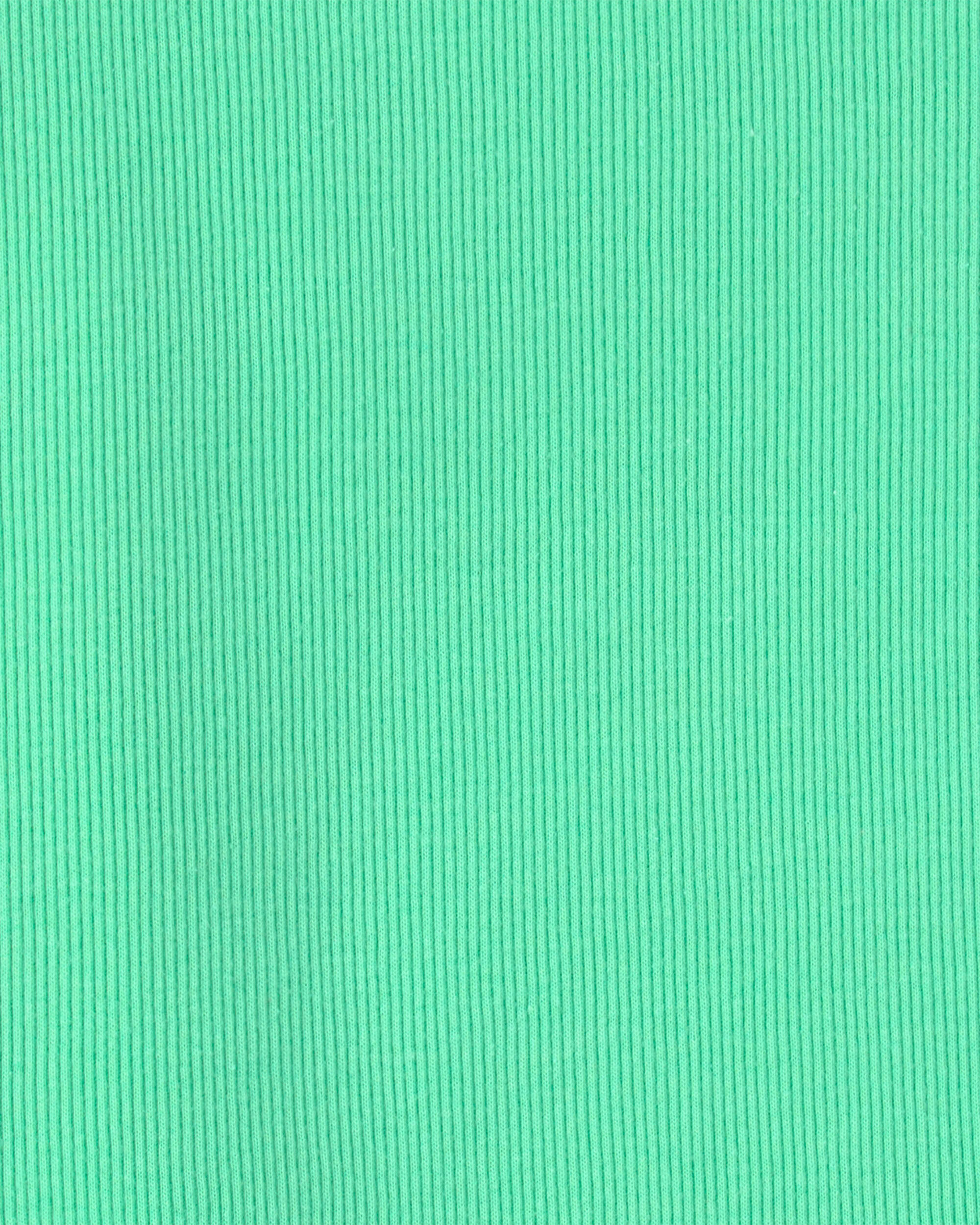 Girls Rib Tank Top - Green