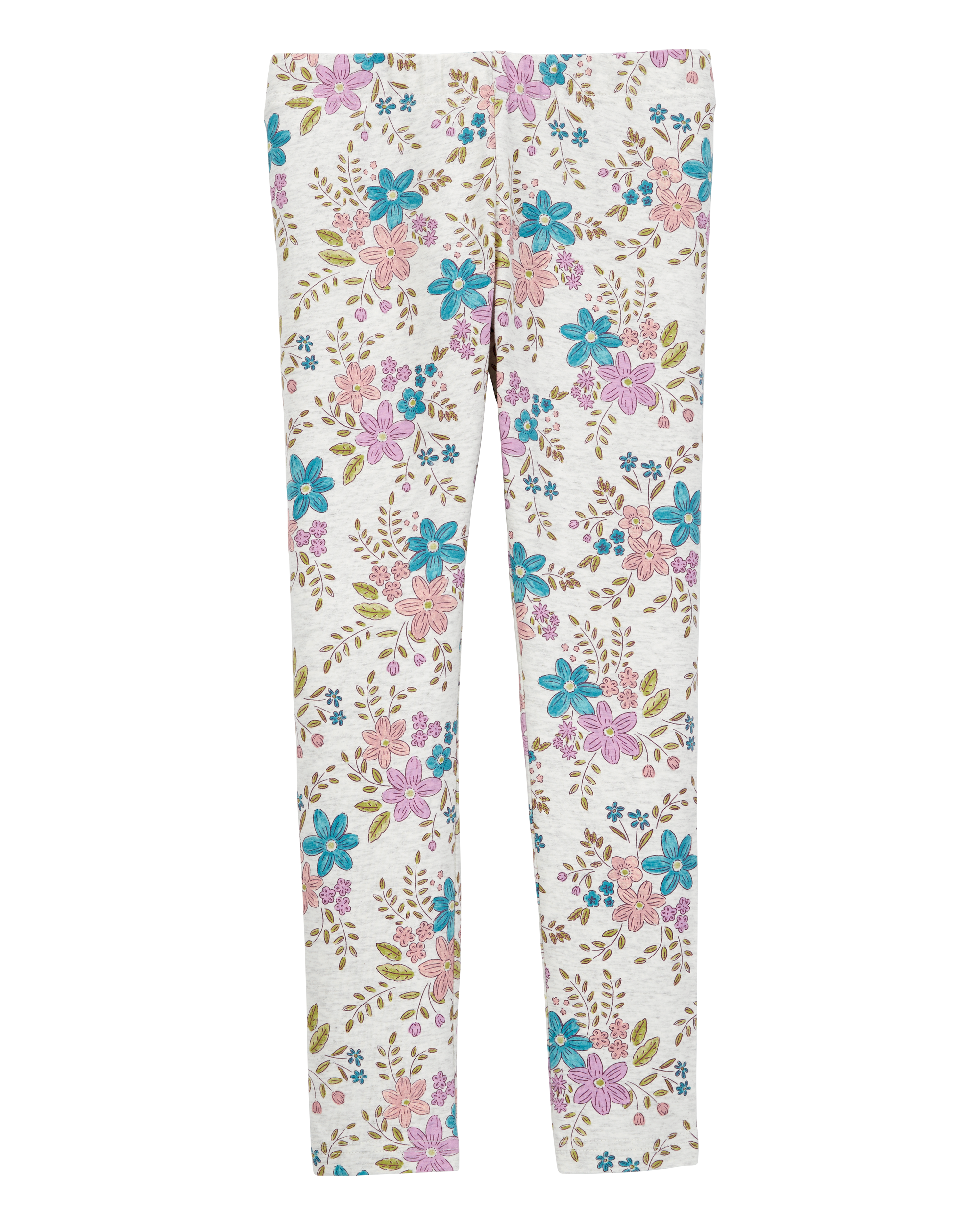 Kid Floral Stretch Leggings - Multi