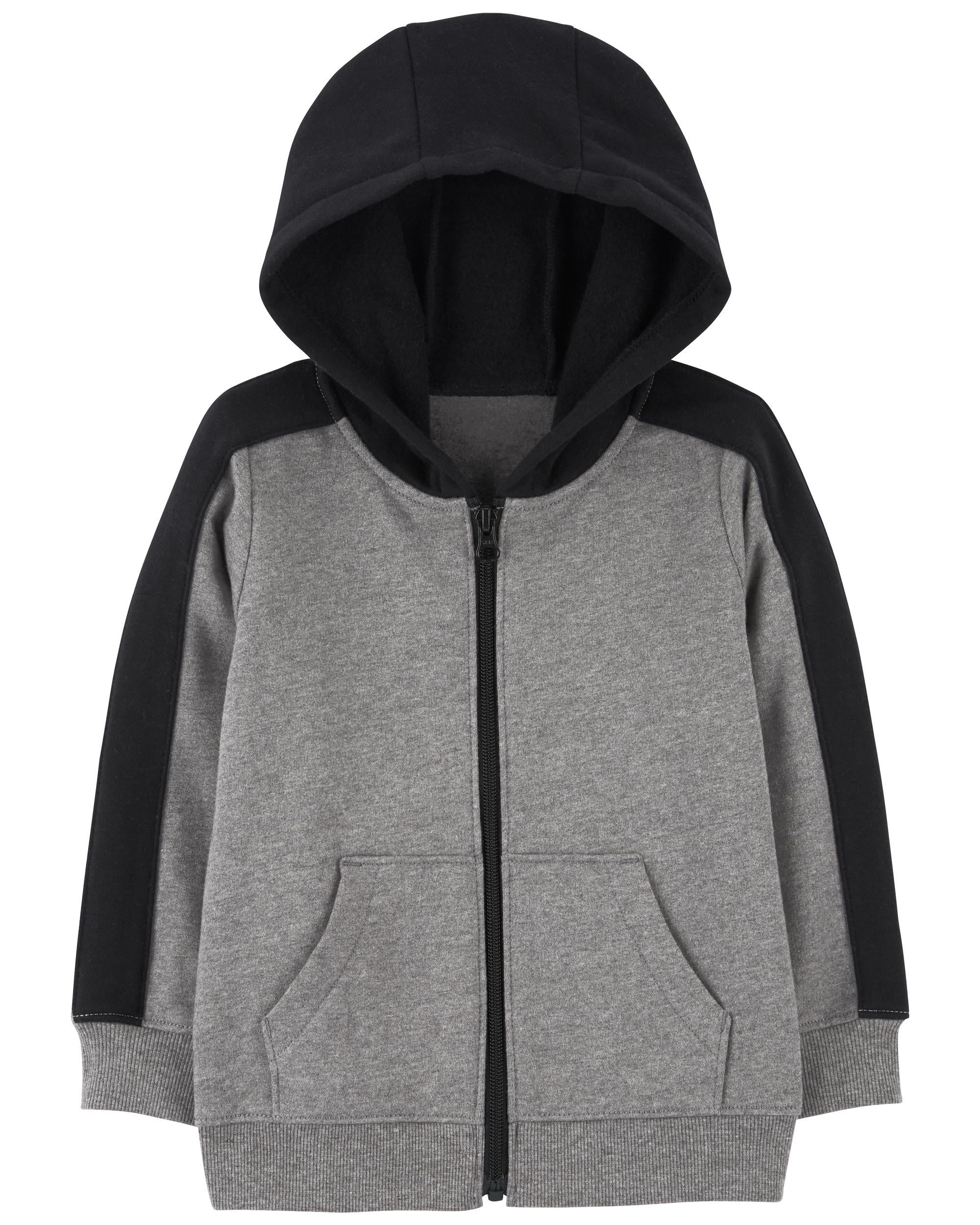 Boys black best sale zip up hoodie