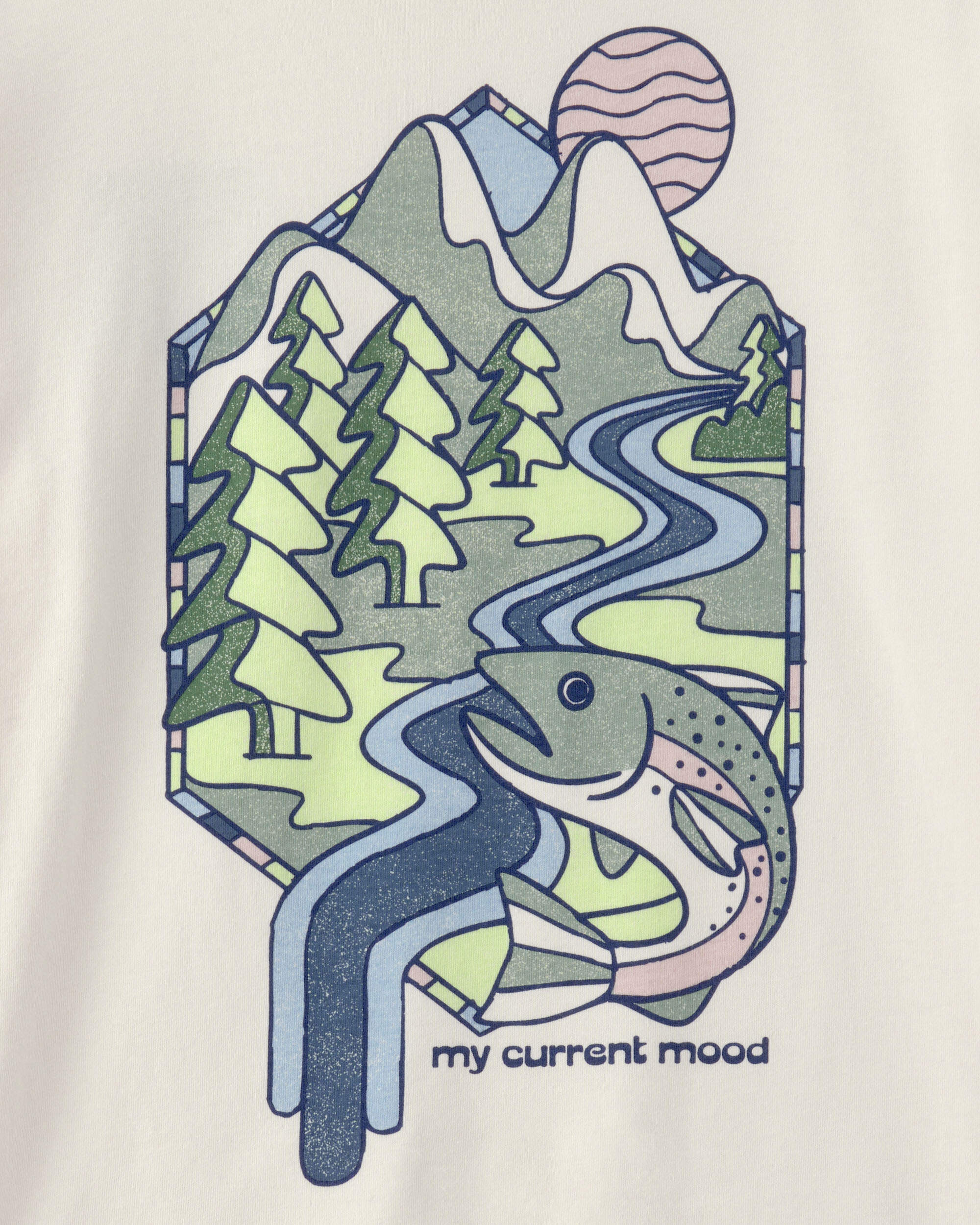 Boys Landscape Long-Sleeve Graphic Tee - Ivory
