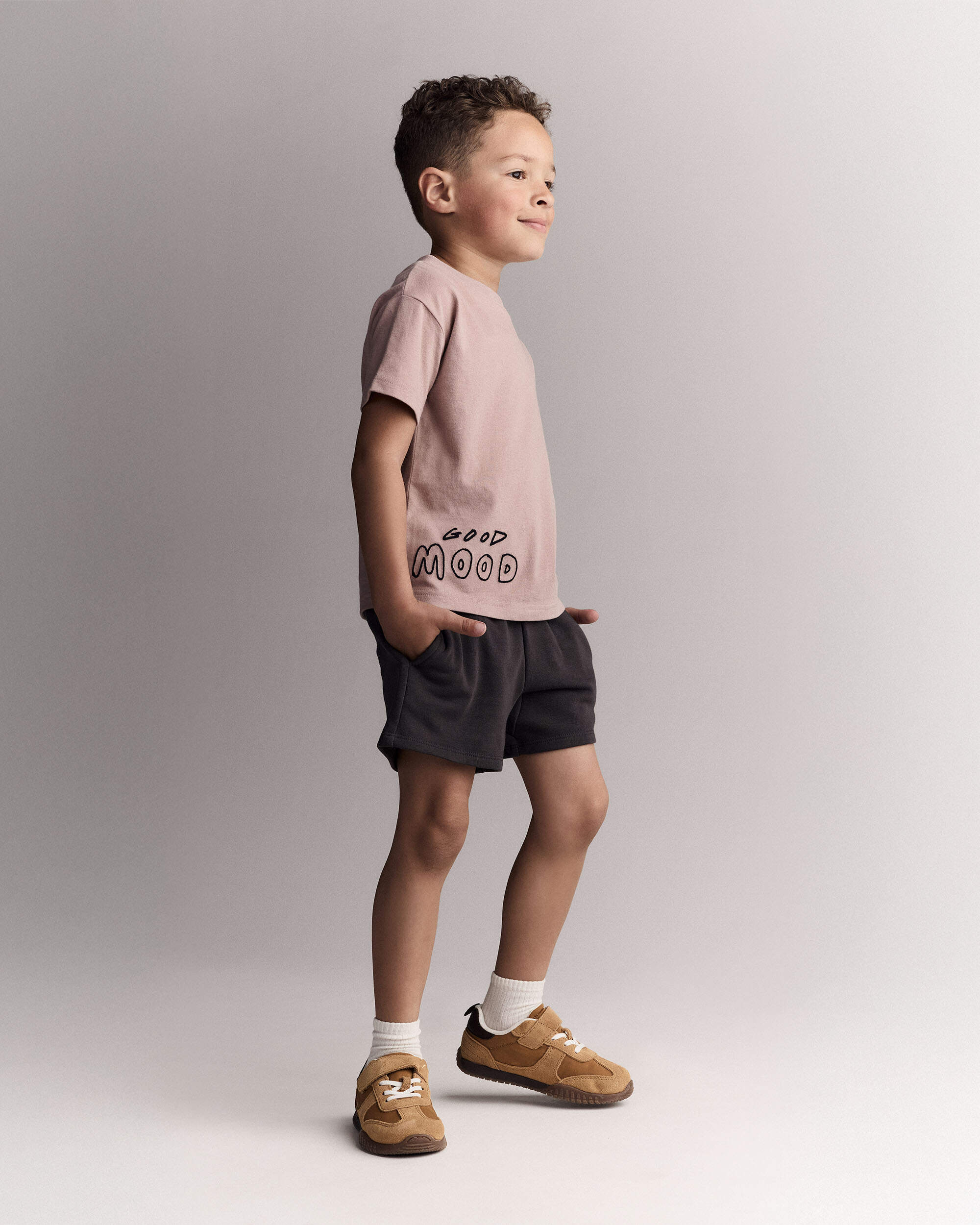 Toddler Relaxed Tee - Mauve