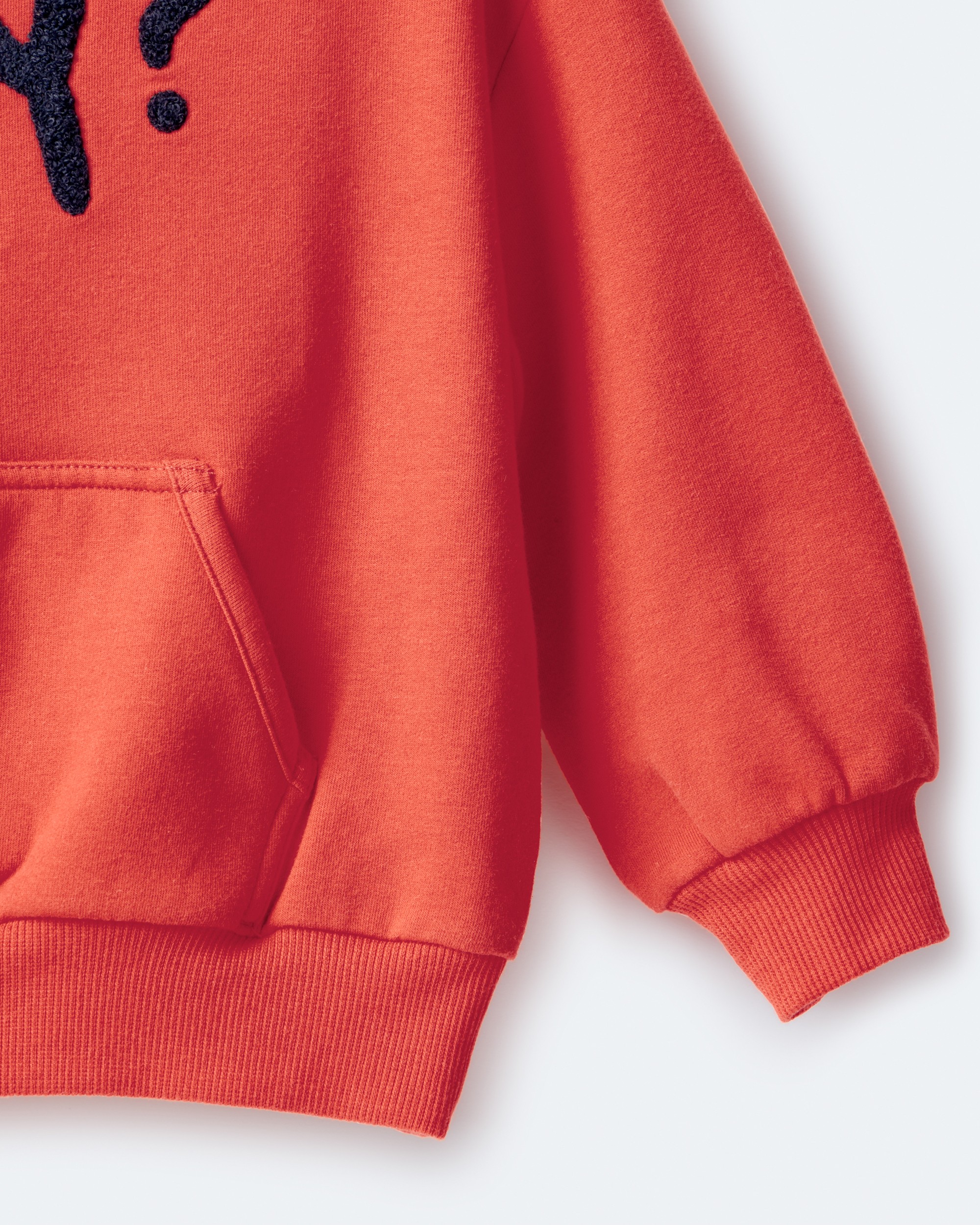 Toddler Why? Graphic Pullover Sweatshirt - Orange