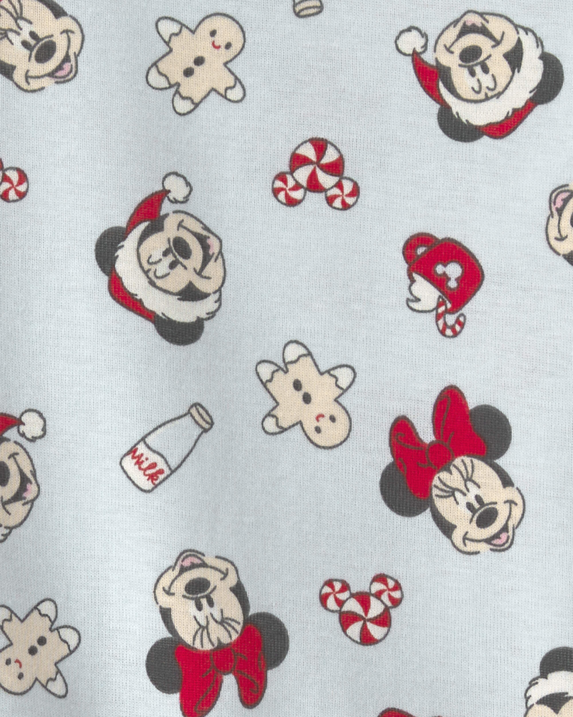 Toddler 2-Piece Disney Mickey Mouse Christmas 100% Cotton Snug Fit Pyjama Set - Blue
