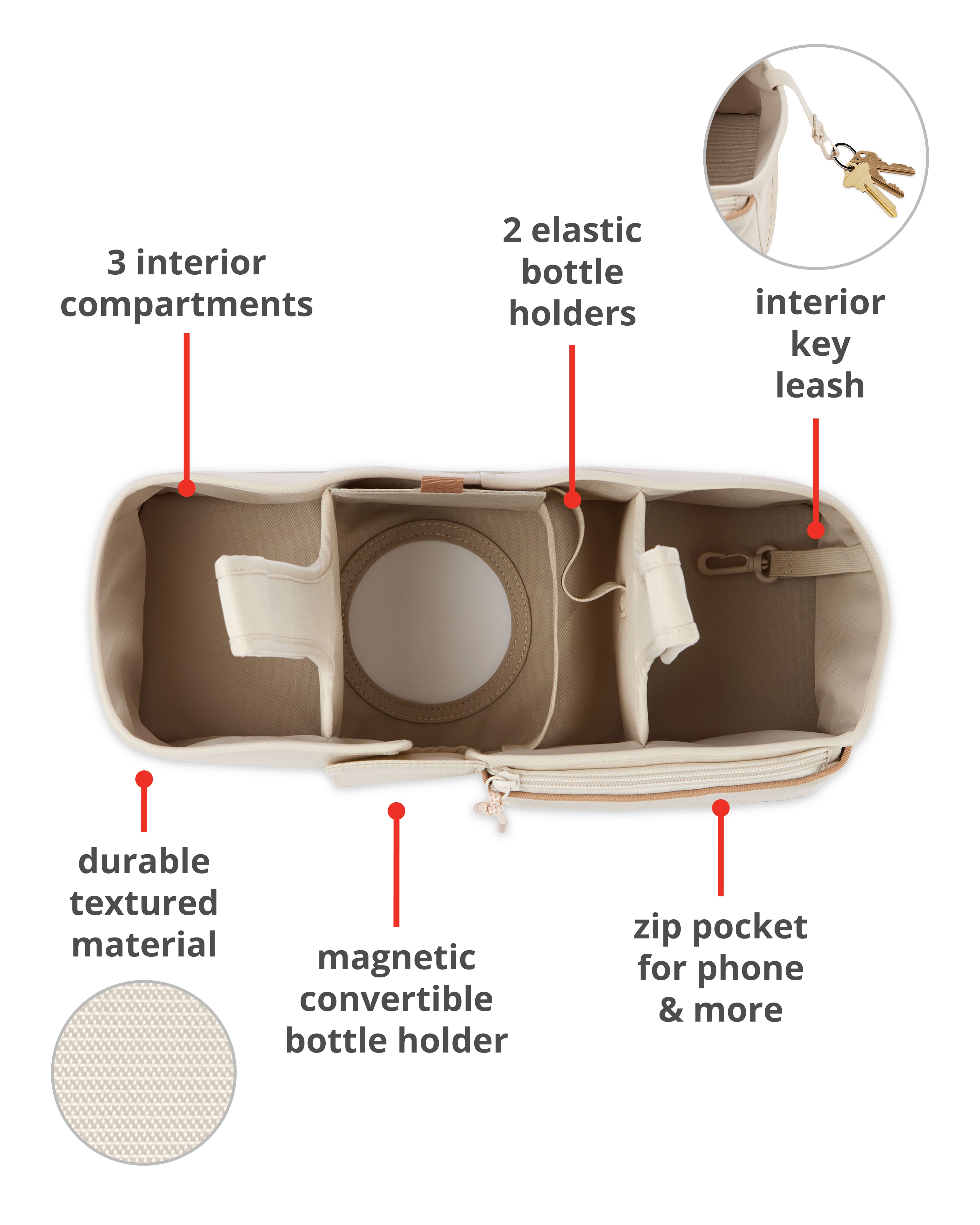 Ultimate Stroller Organizer - Oat