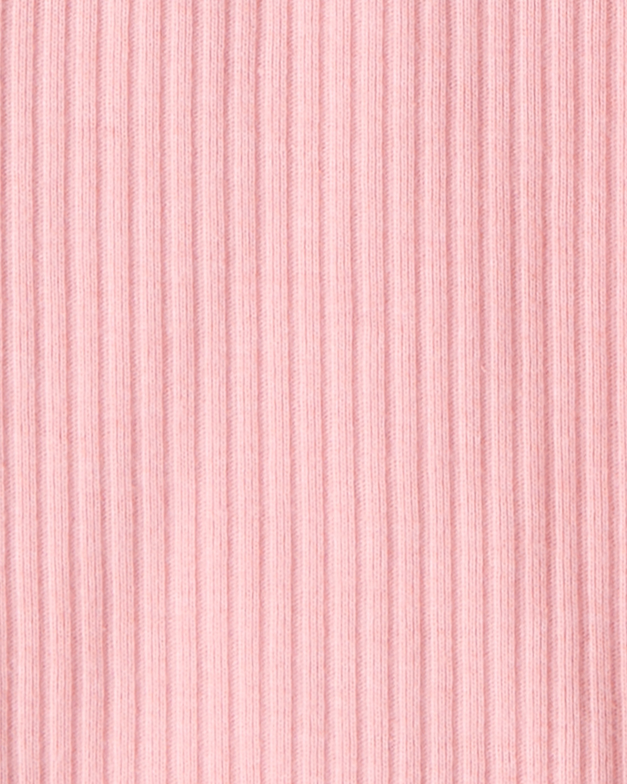 Baby Girl 3-Piece Heart Vest Outfit Set - Pink