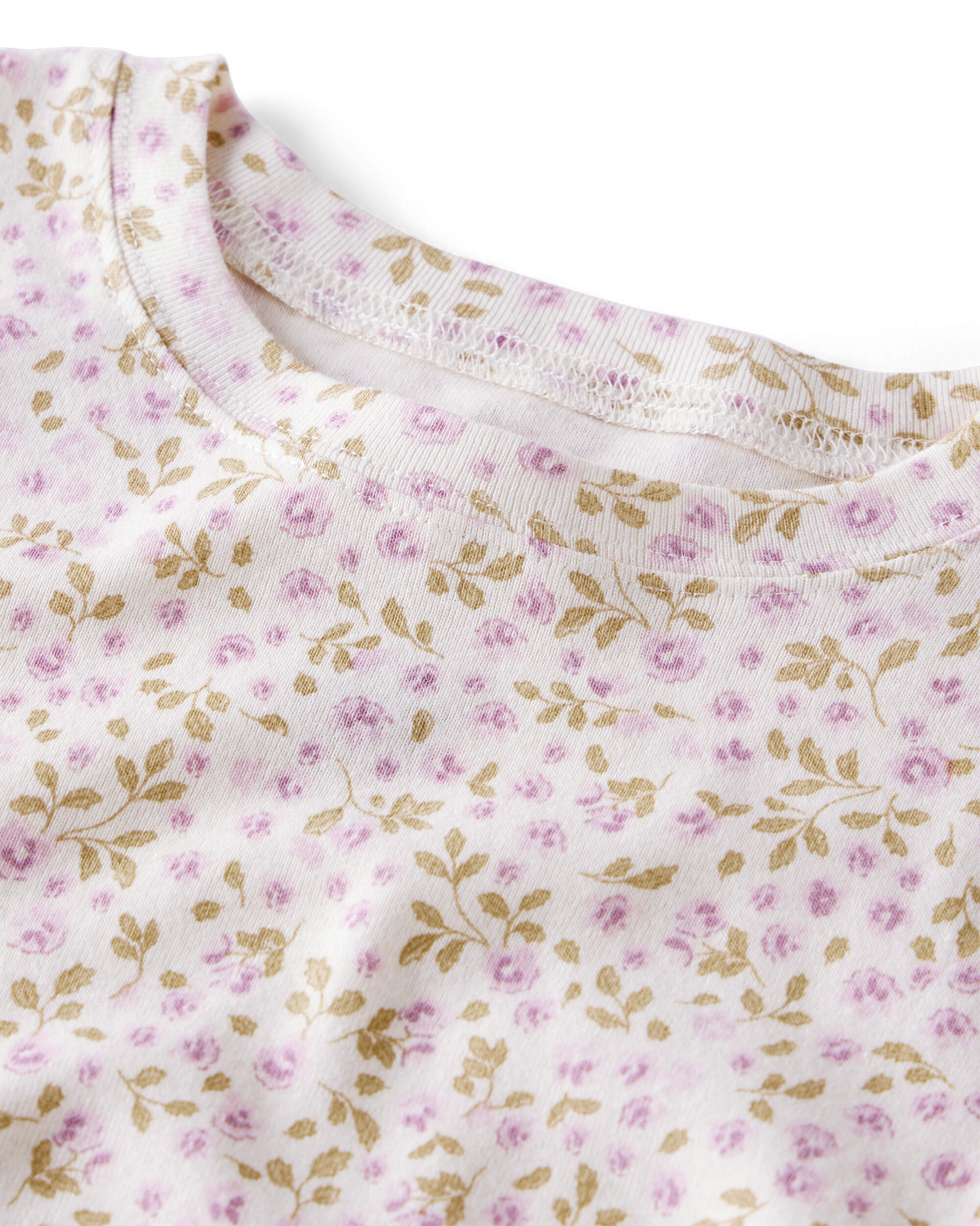 Girls Organic Cotton Pyjamas Enchanted Floral Print