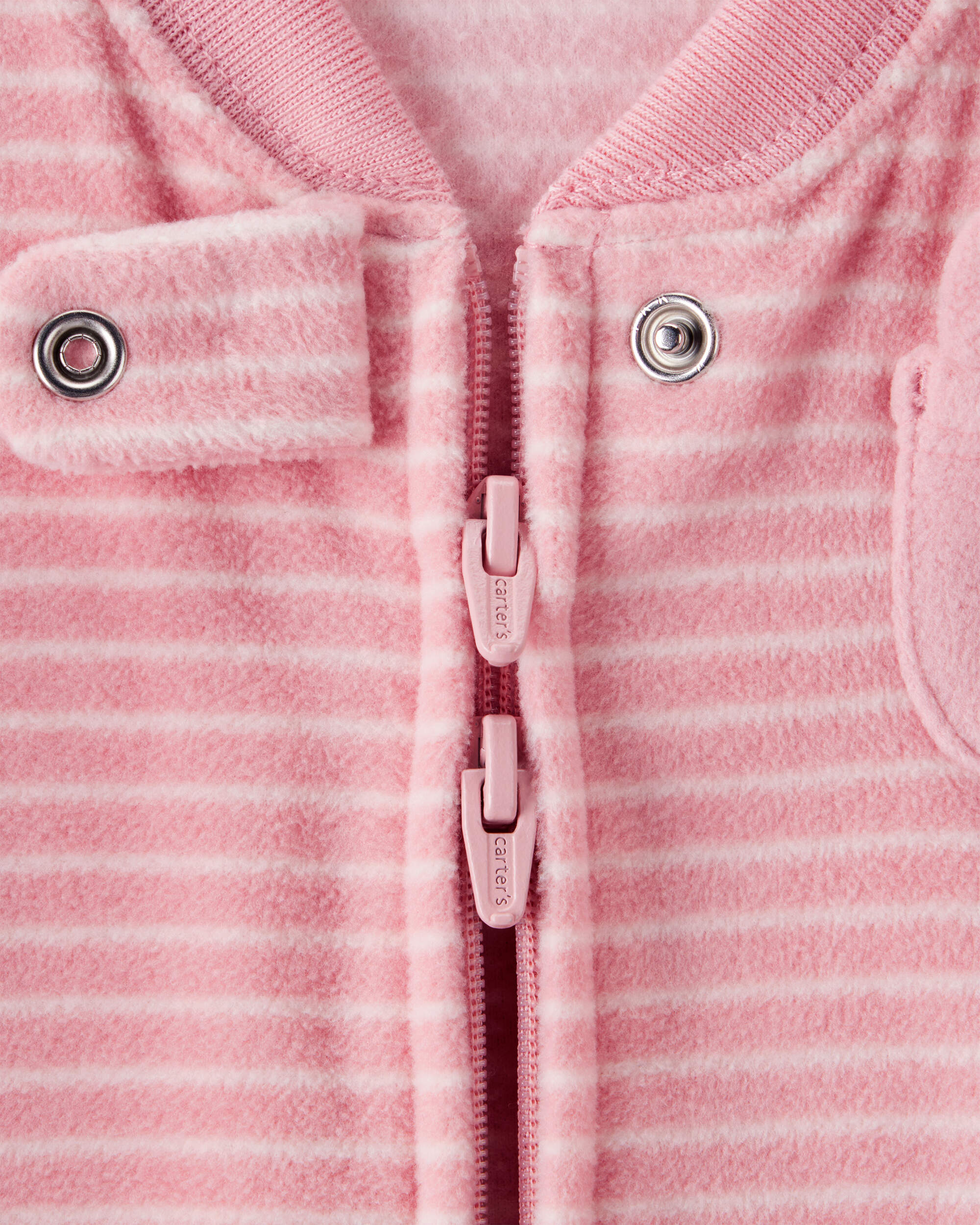 Baby Bunny Striped Long-Sleeve Wearable Blanket