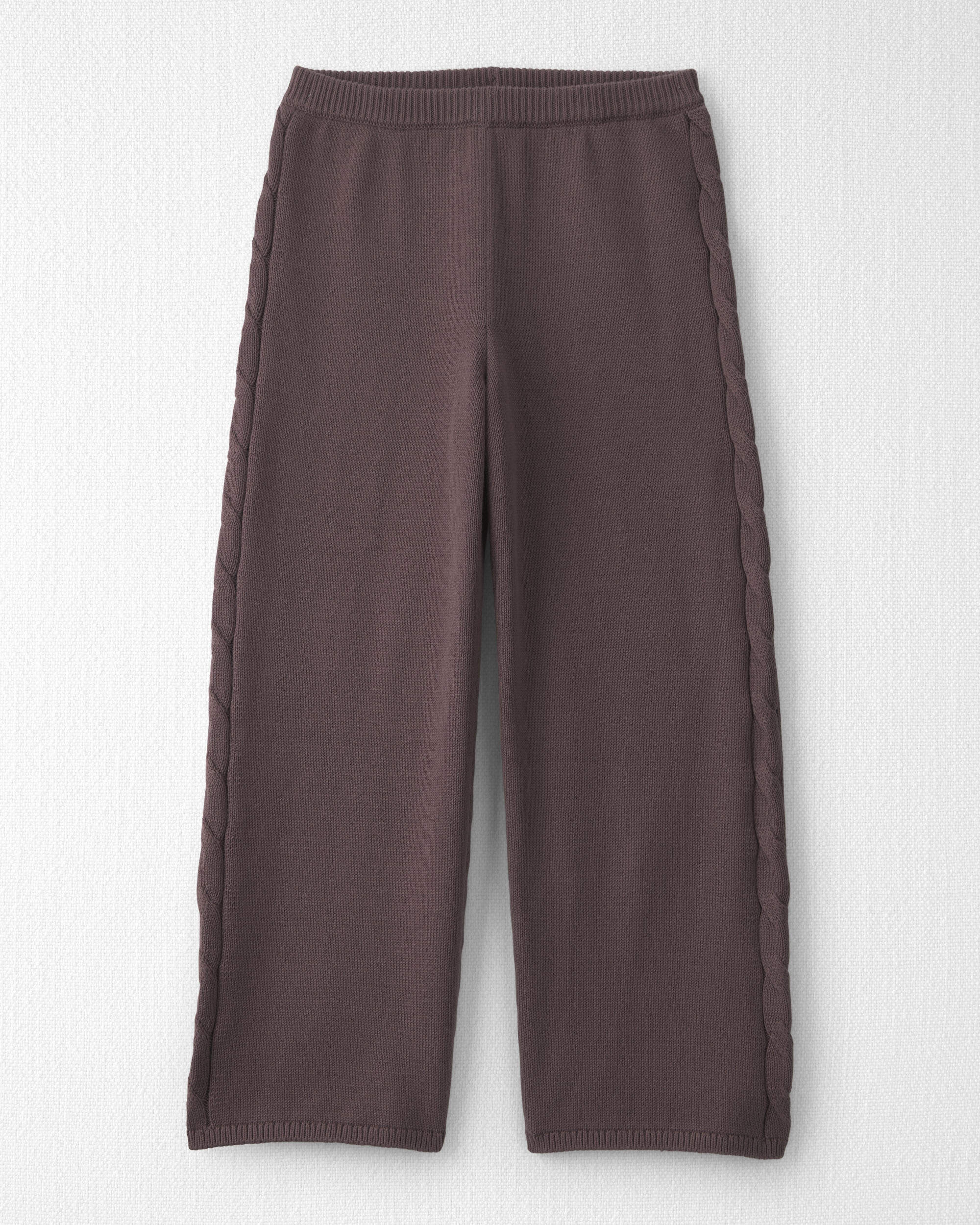 Girls 2-Piece Organic Cotton Cable Knit Top & Pant Set