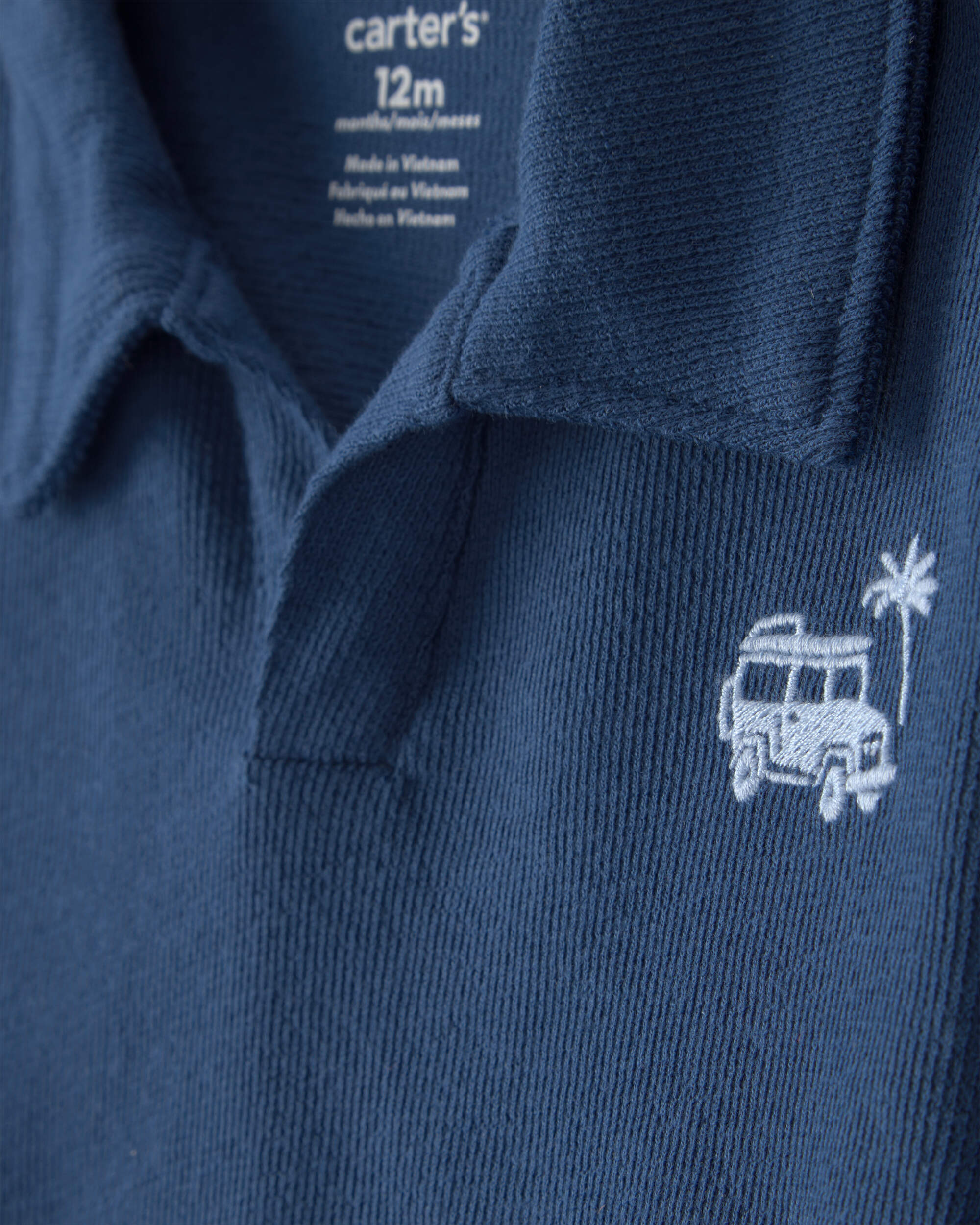 Baby Boy 2-Piece Car Top & Short Set - Blue