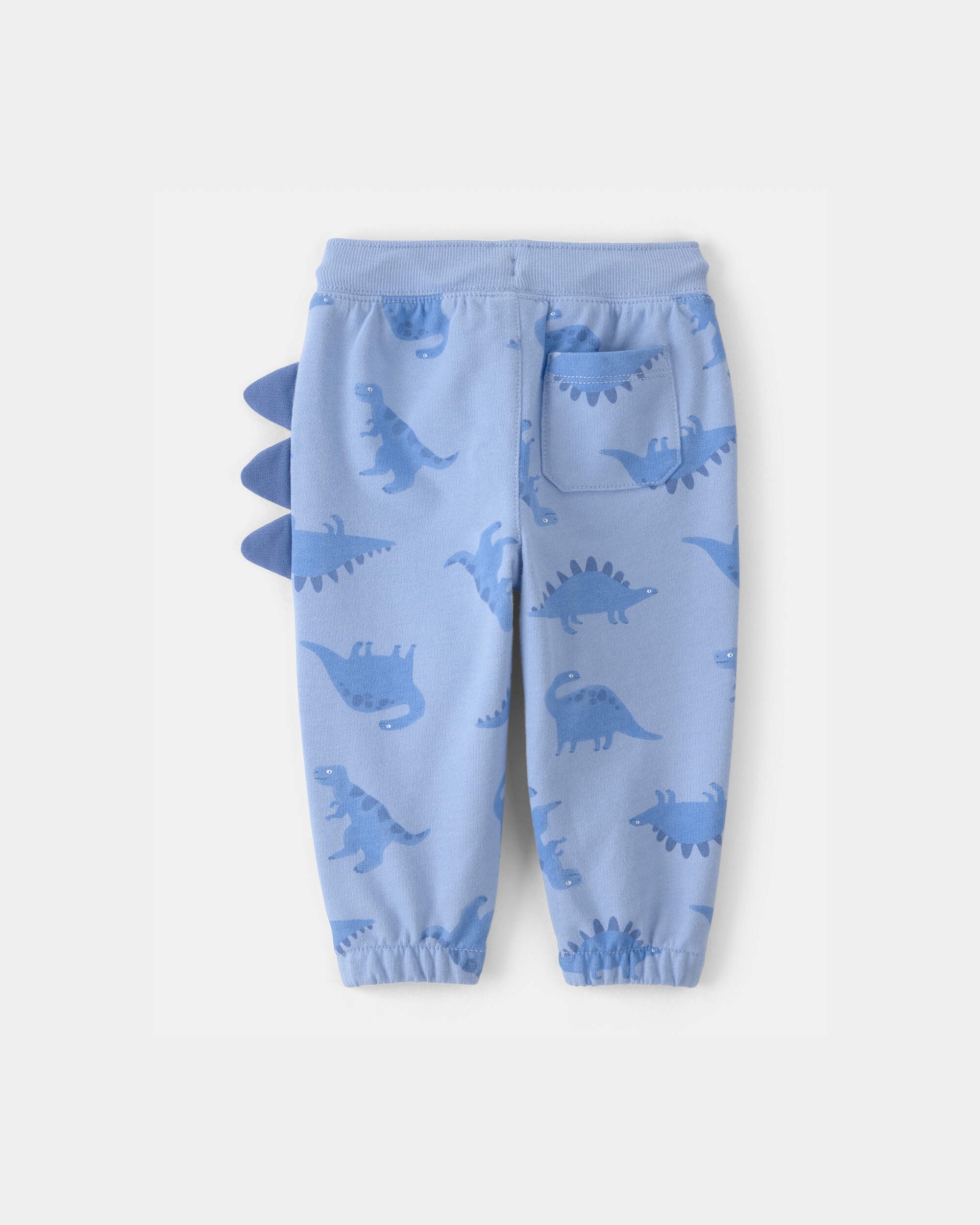 Baby Boy Dinosaur French Terry Joggers - Blue