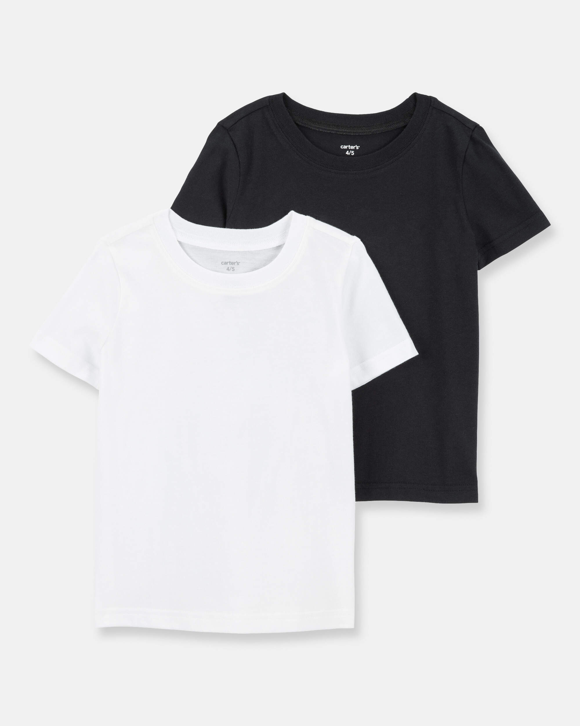 Boys 2-Pack Short-Sleeve Undershirts - Black/White