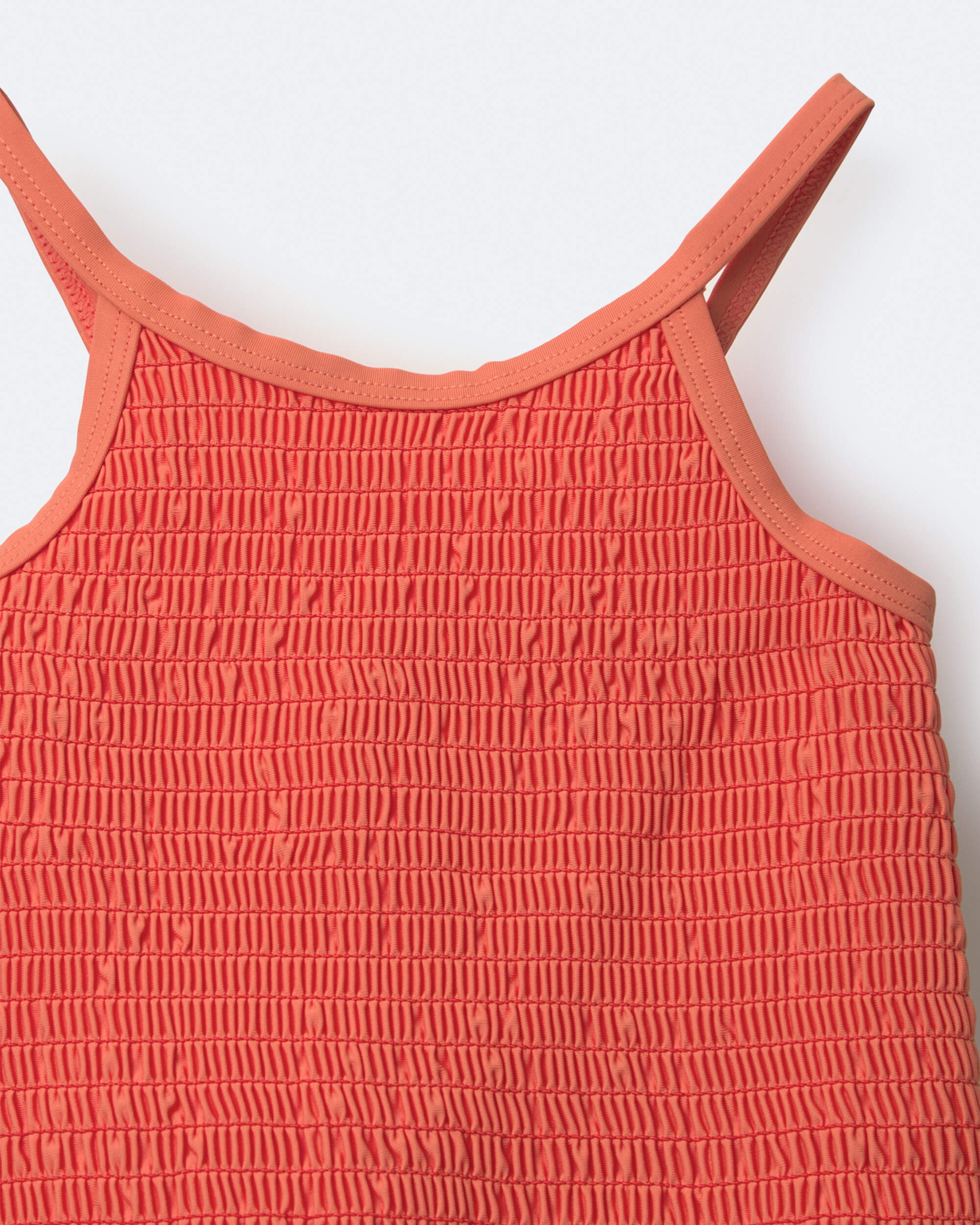 Toddler Girl Maillot une pièce à smocks - Orange